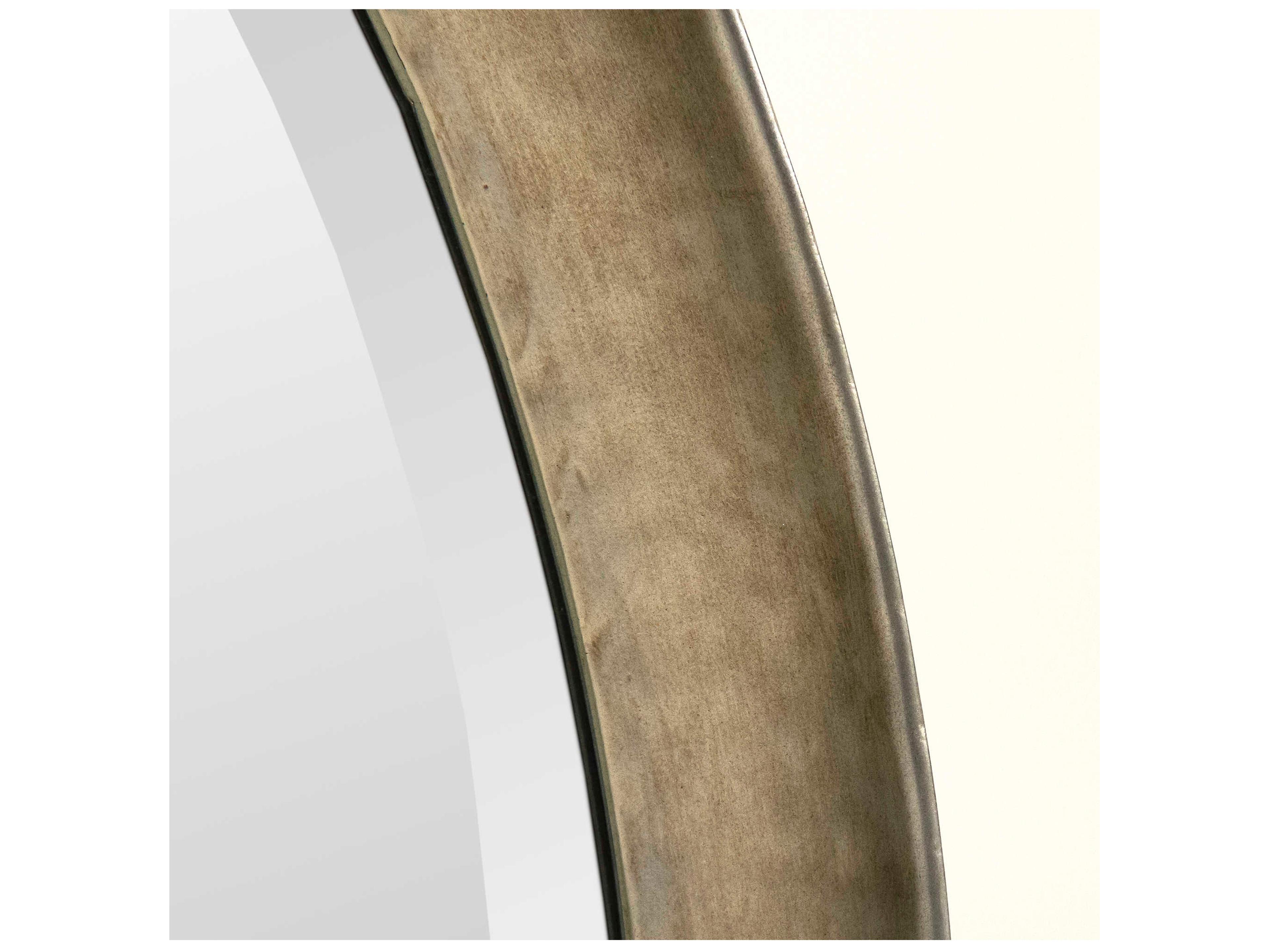 Zentique Ida Pale Gold Oval Wall Mirror