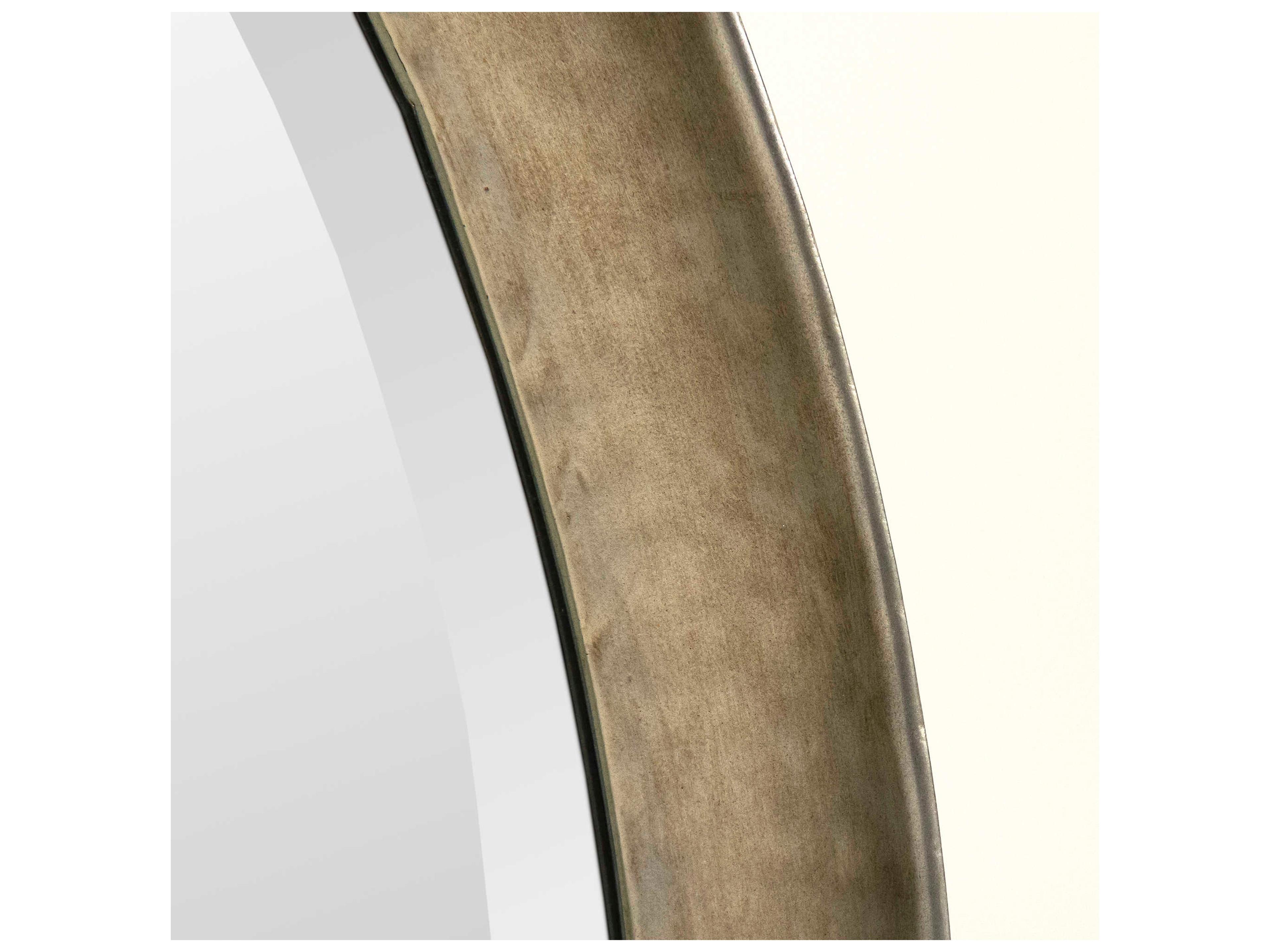 Zentique Ida Pale Gold Oval Wall Mirror