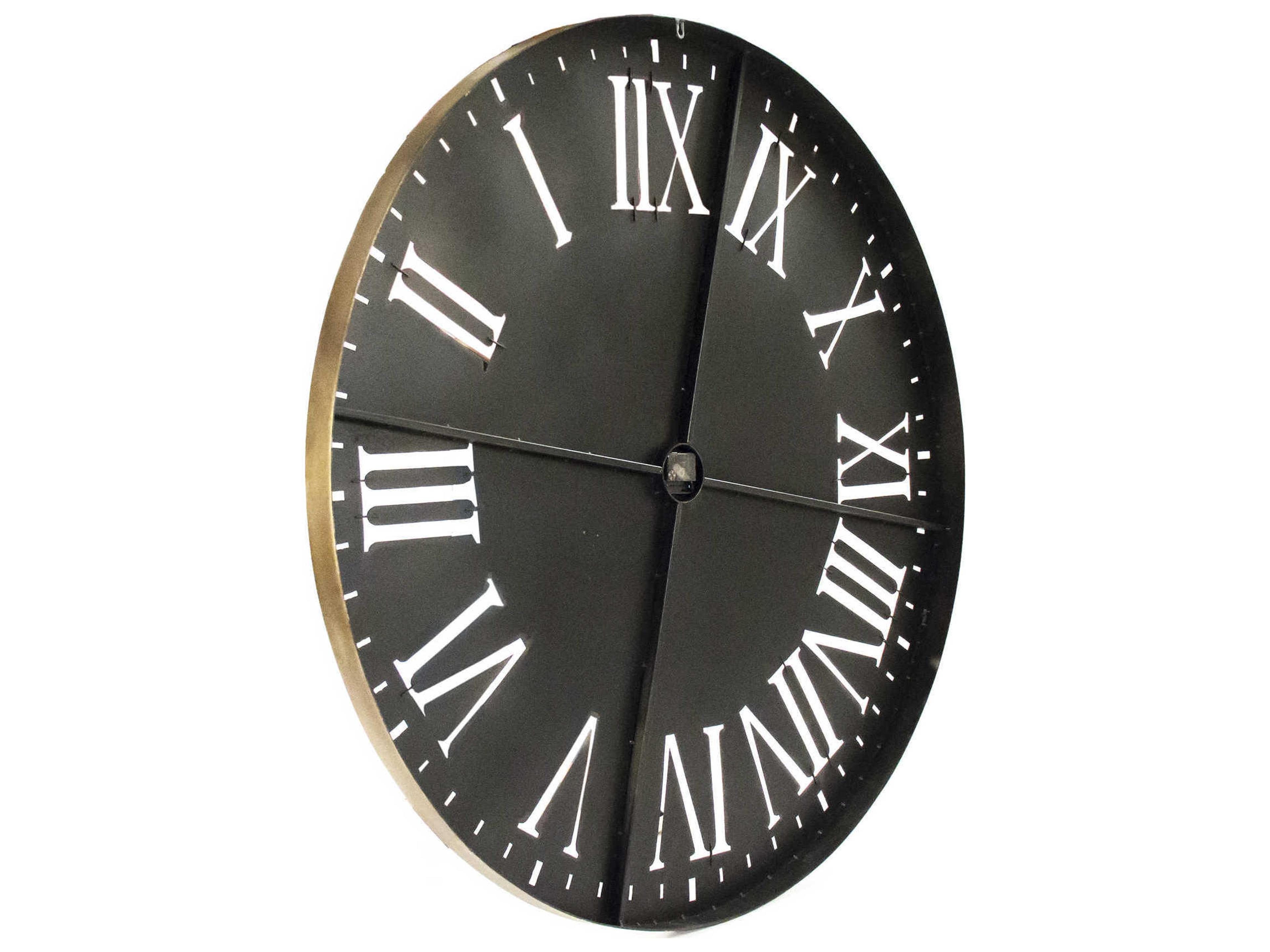 Zentique Distressed Gold Laure Wall Clock