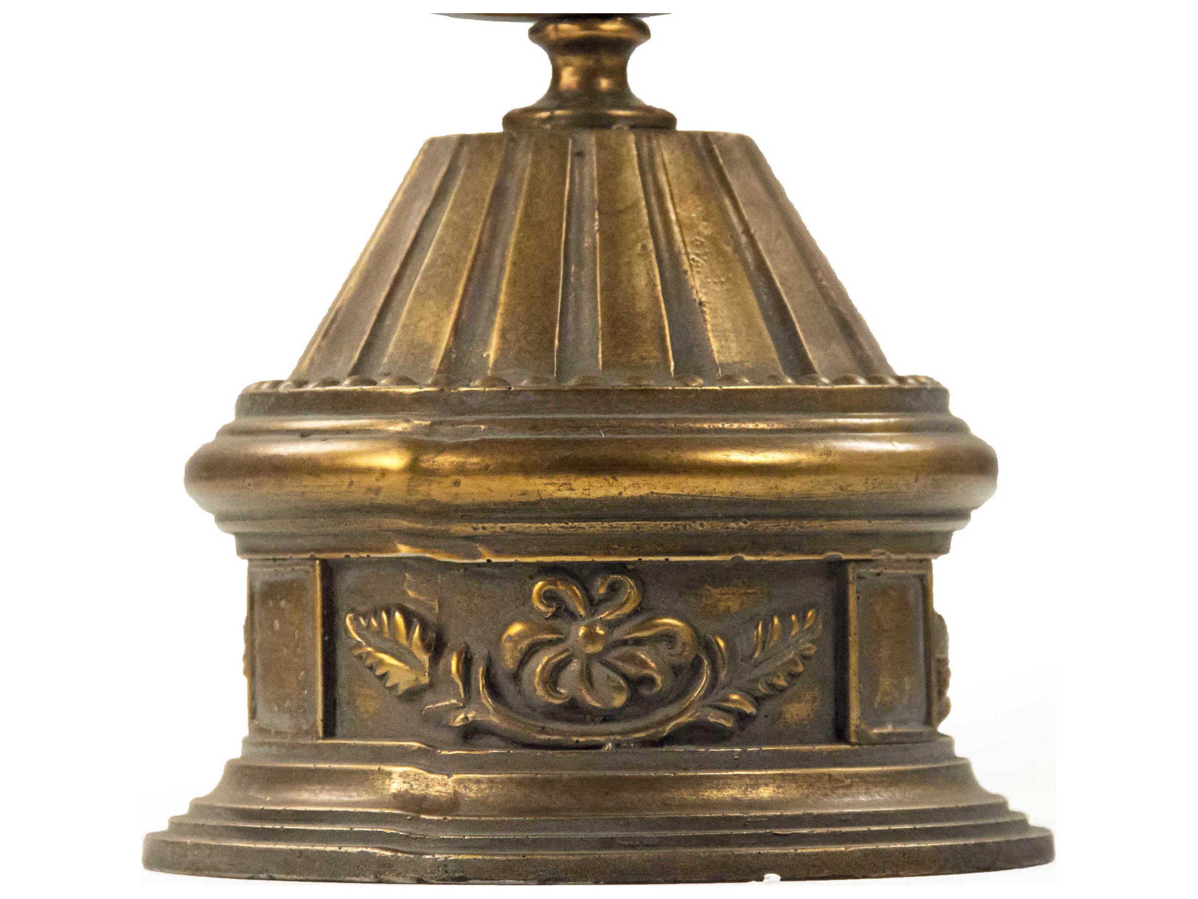 Zentique Cerise Distressed Gold Oval Mirror