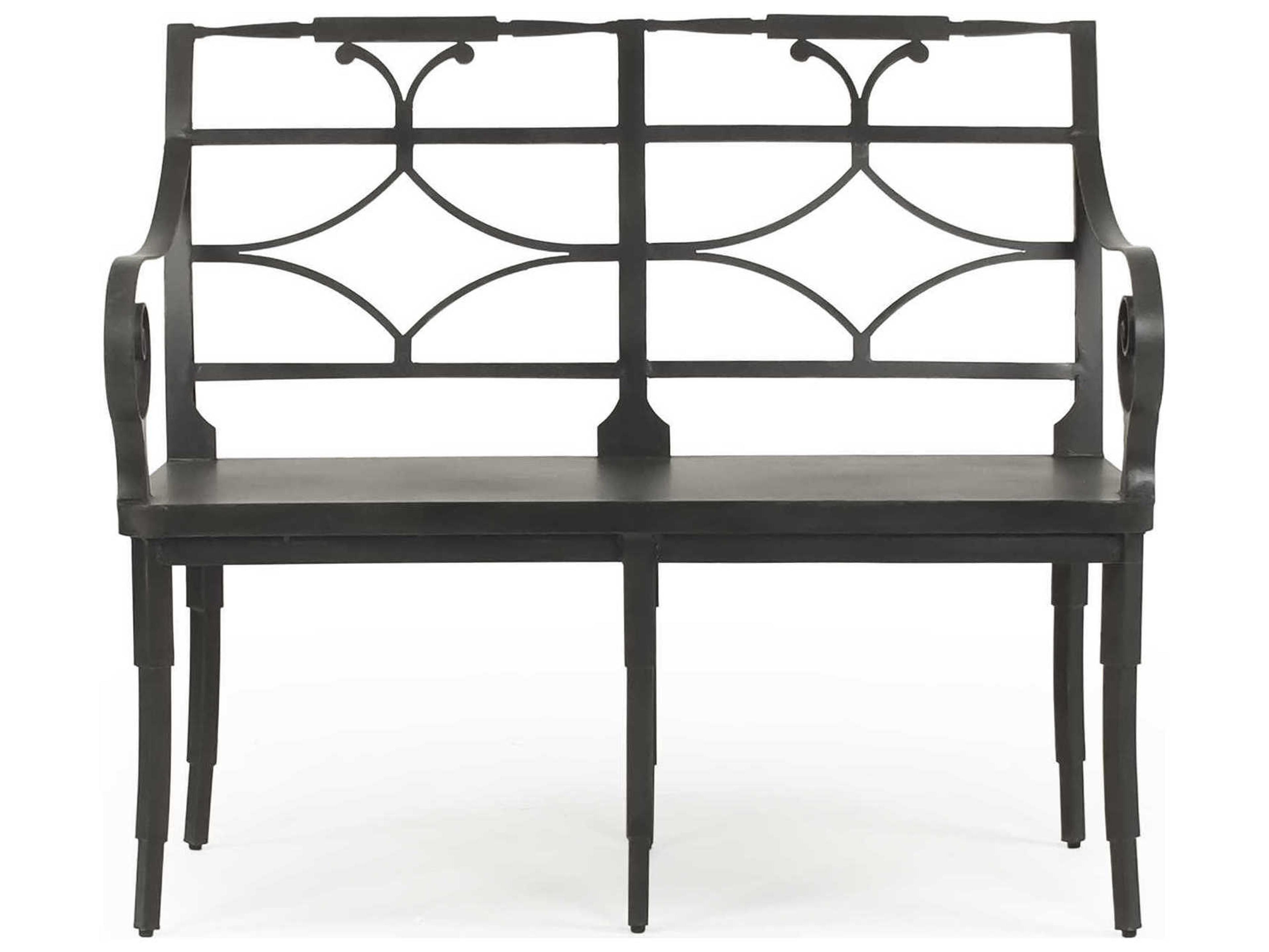 Zentique Antique Black Accent Bench