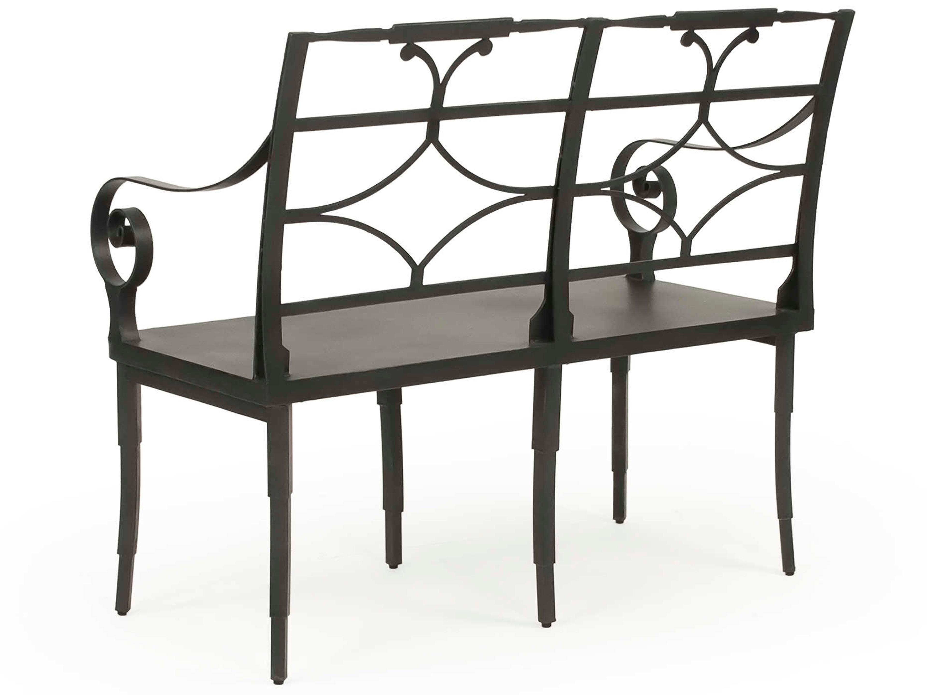 Zentique Antique Black Accent Bench
