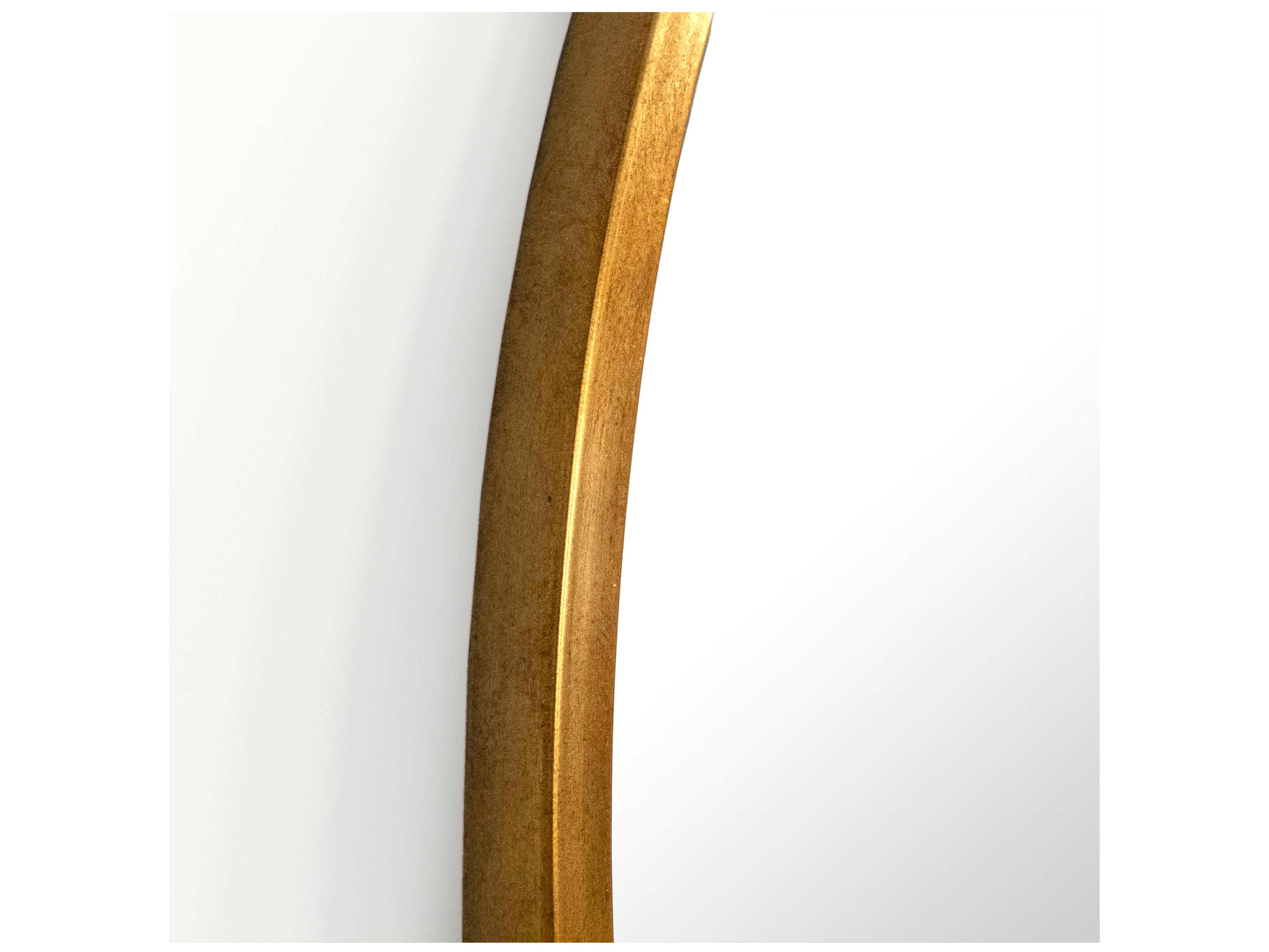 Zentique Gosse Antique Gold Round Wall Mirror