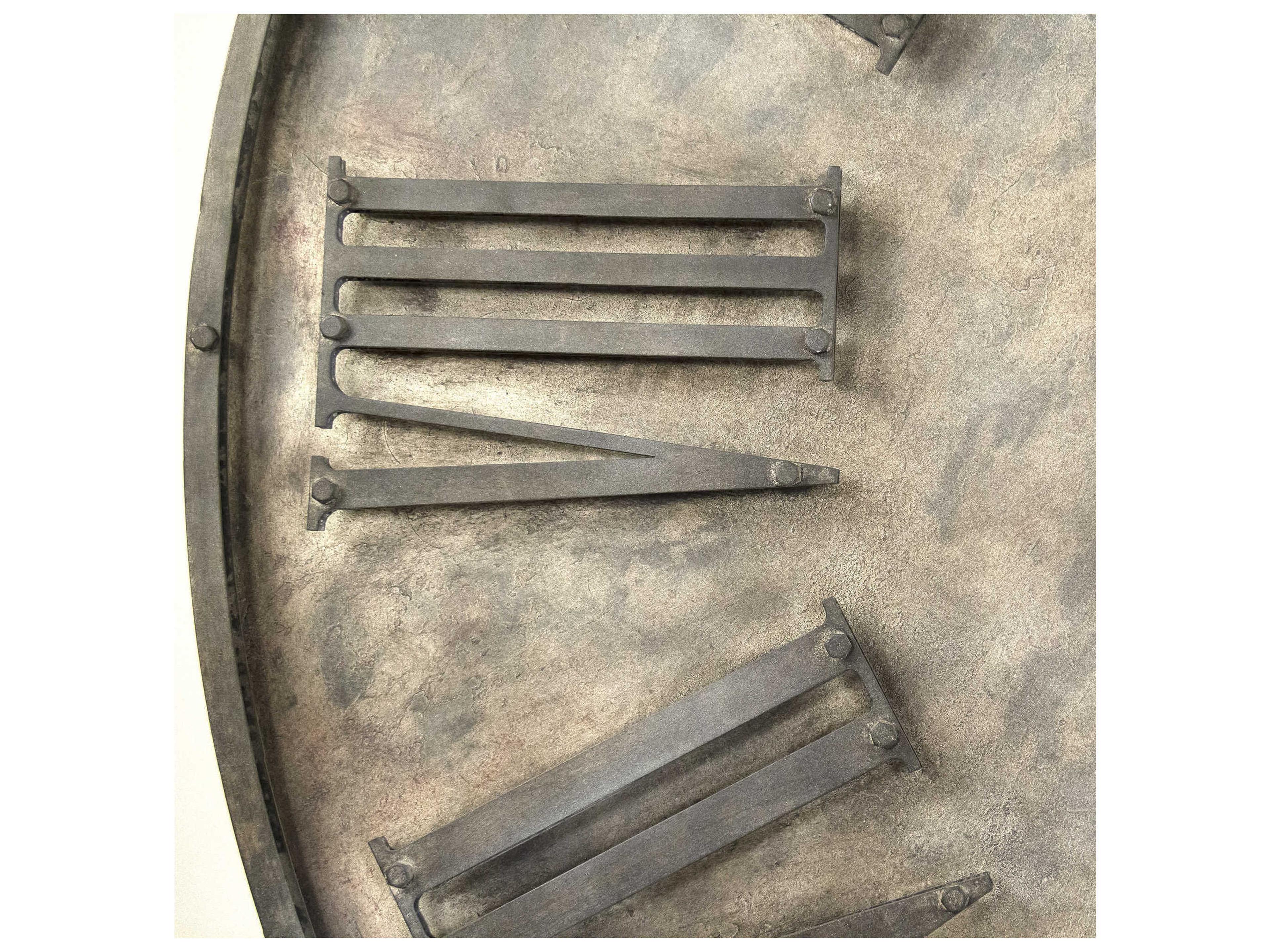 Zentique Weathered Brown Charcoal Anais Wall Clock