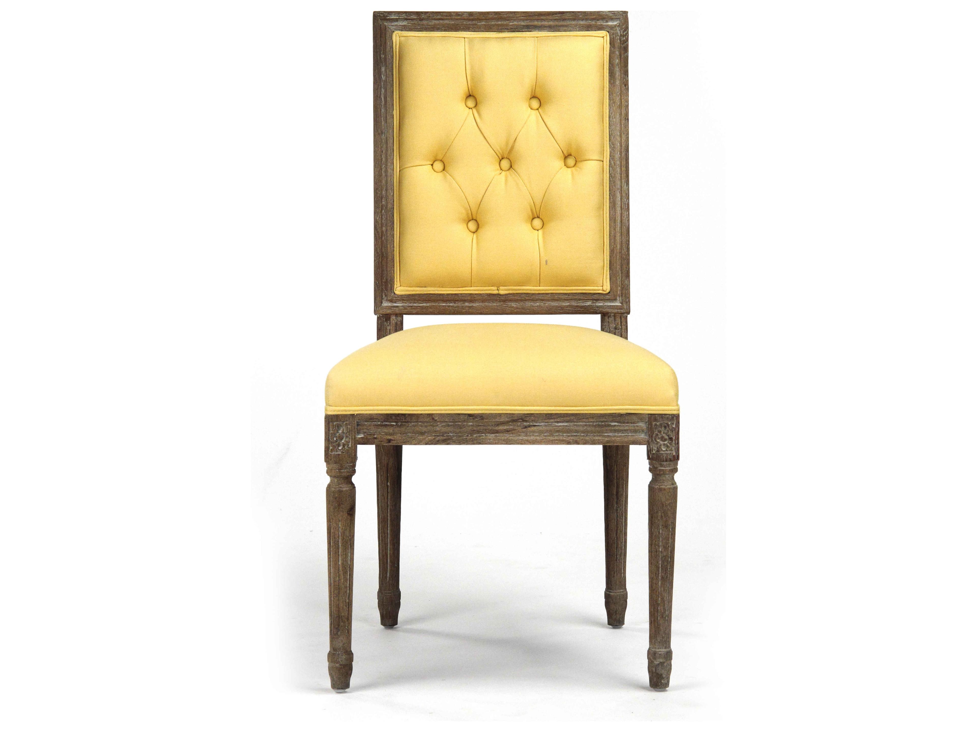 Zentique Brown Upholstered Side Dining Chair