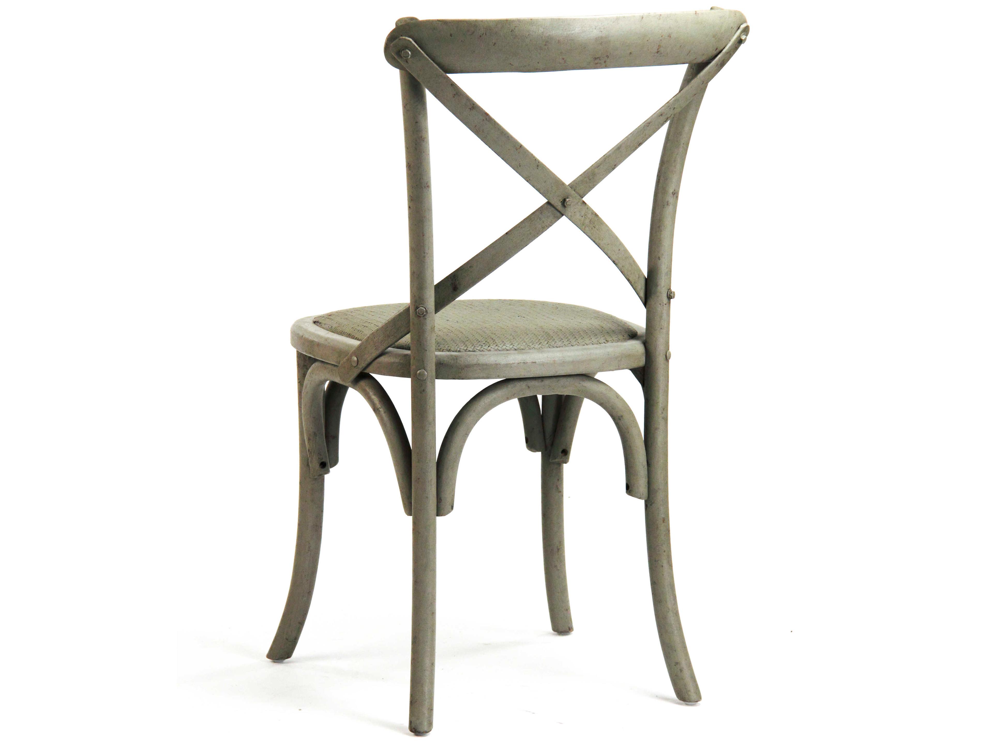 Zentique Parisienne Birch Wood Green Side Dining Chair