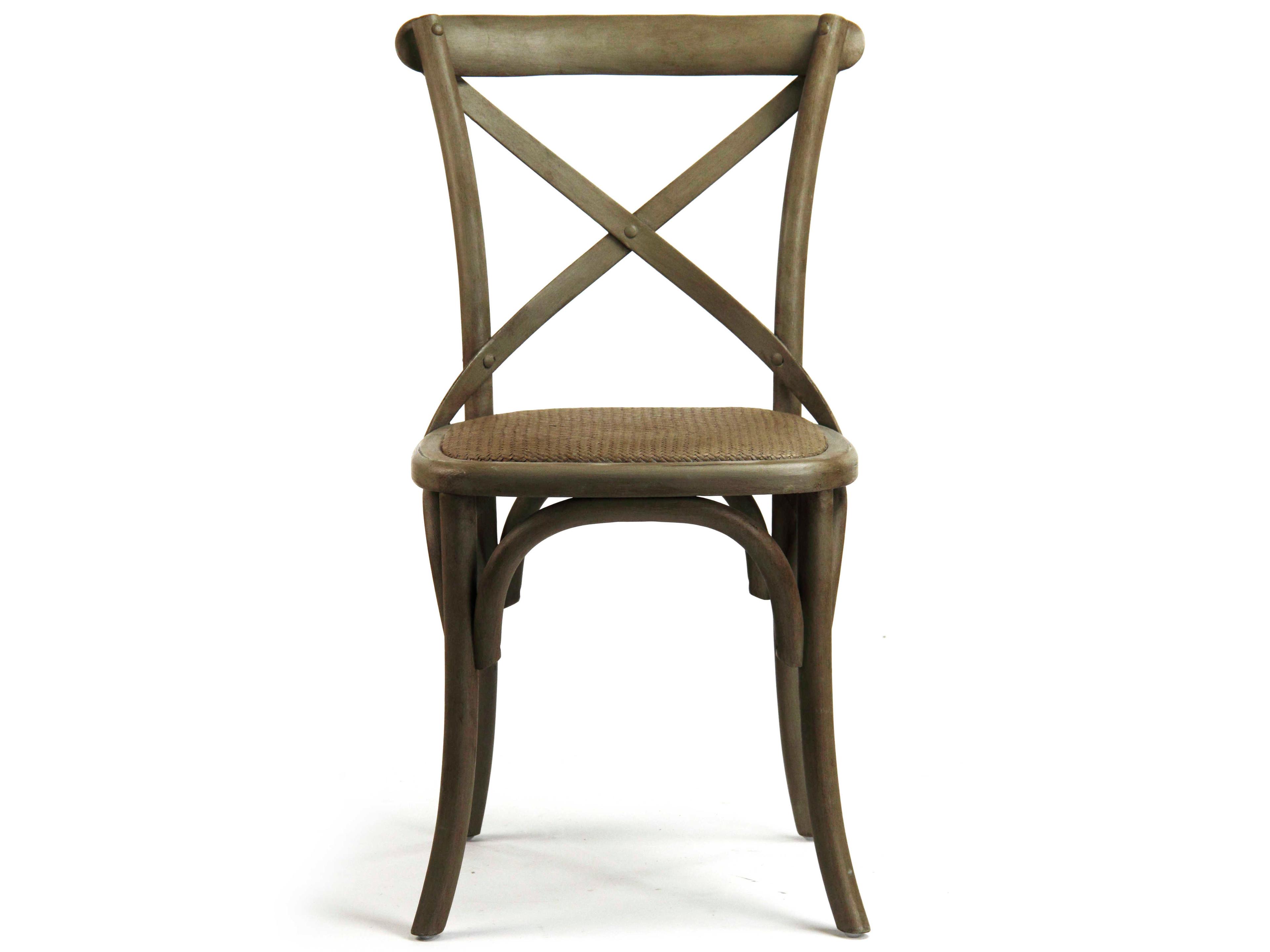 Zentique Parisienne Birch Wood Oak Side Dining Chair