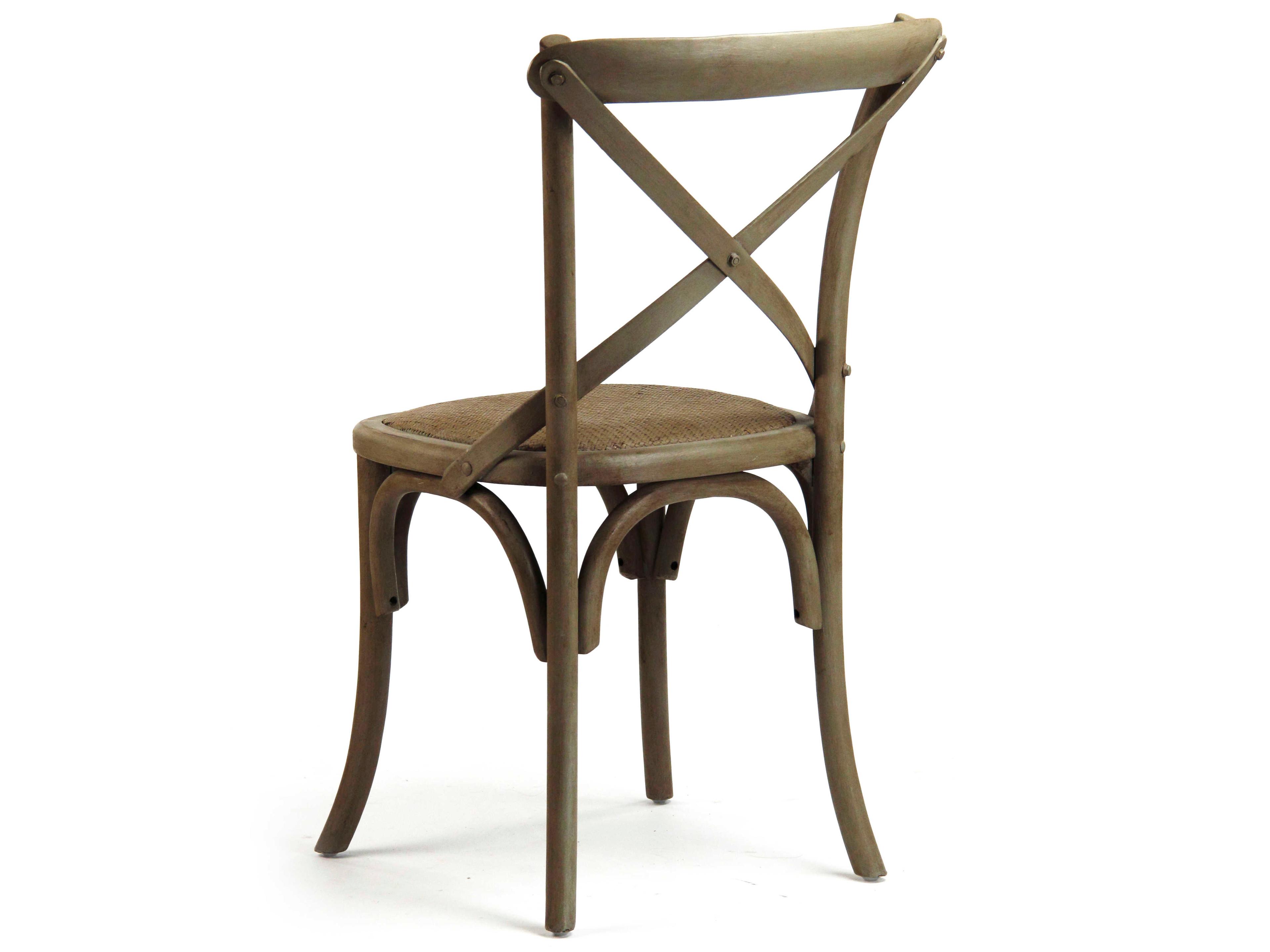 Zentique Parisienne Birch Wood Oak Side Dining Chair