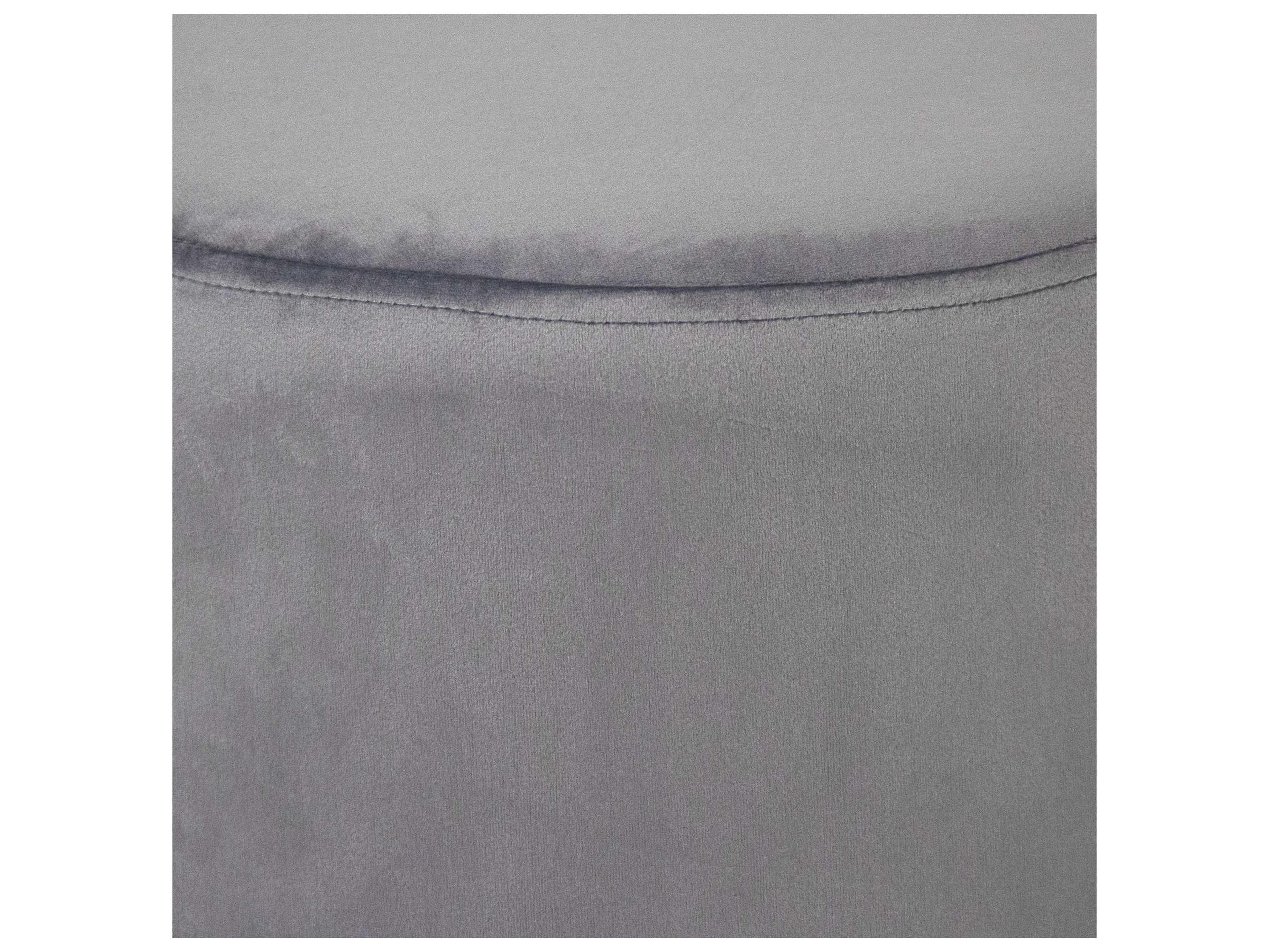 Zentique Pale Blue Upholstered Accent Stool