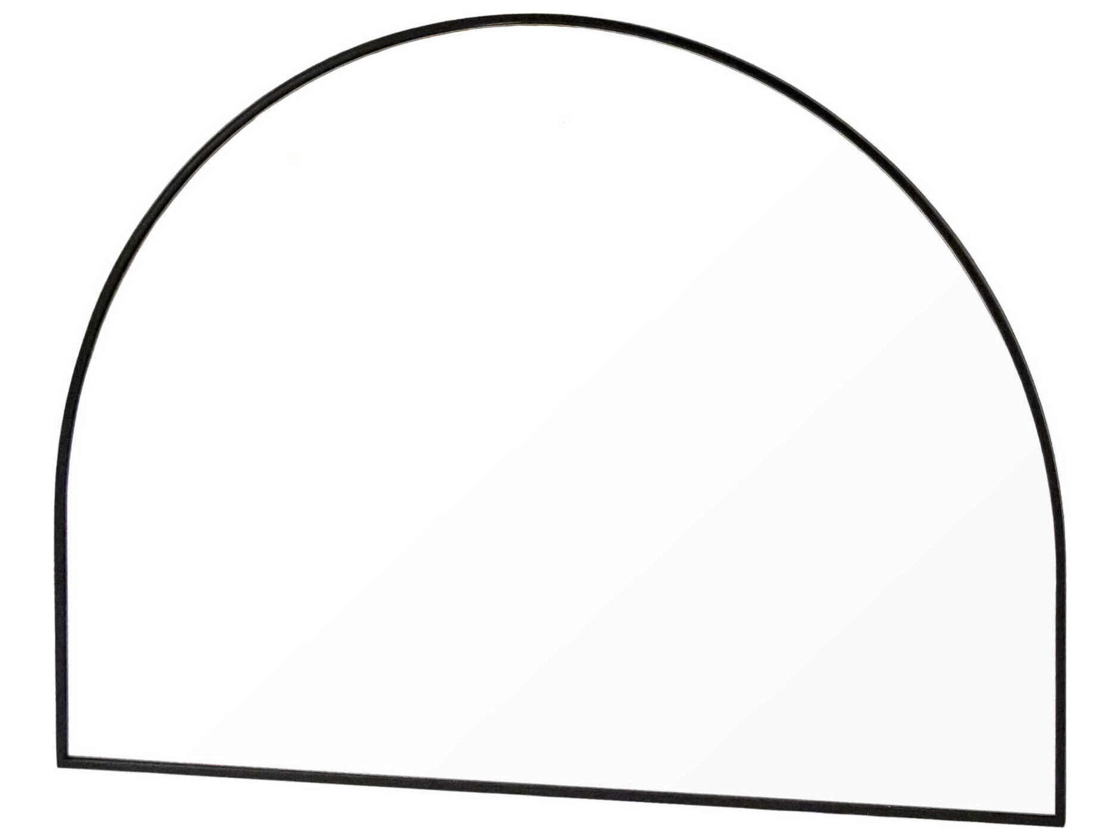 Zentique Iron Arched Black Wall Mirror