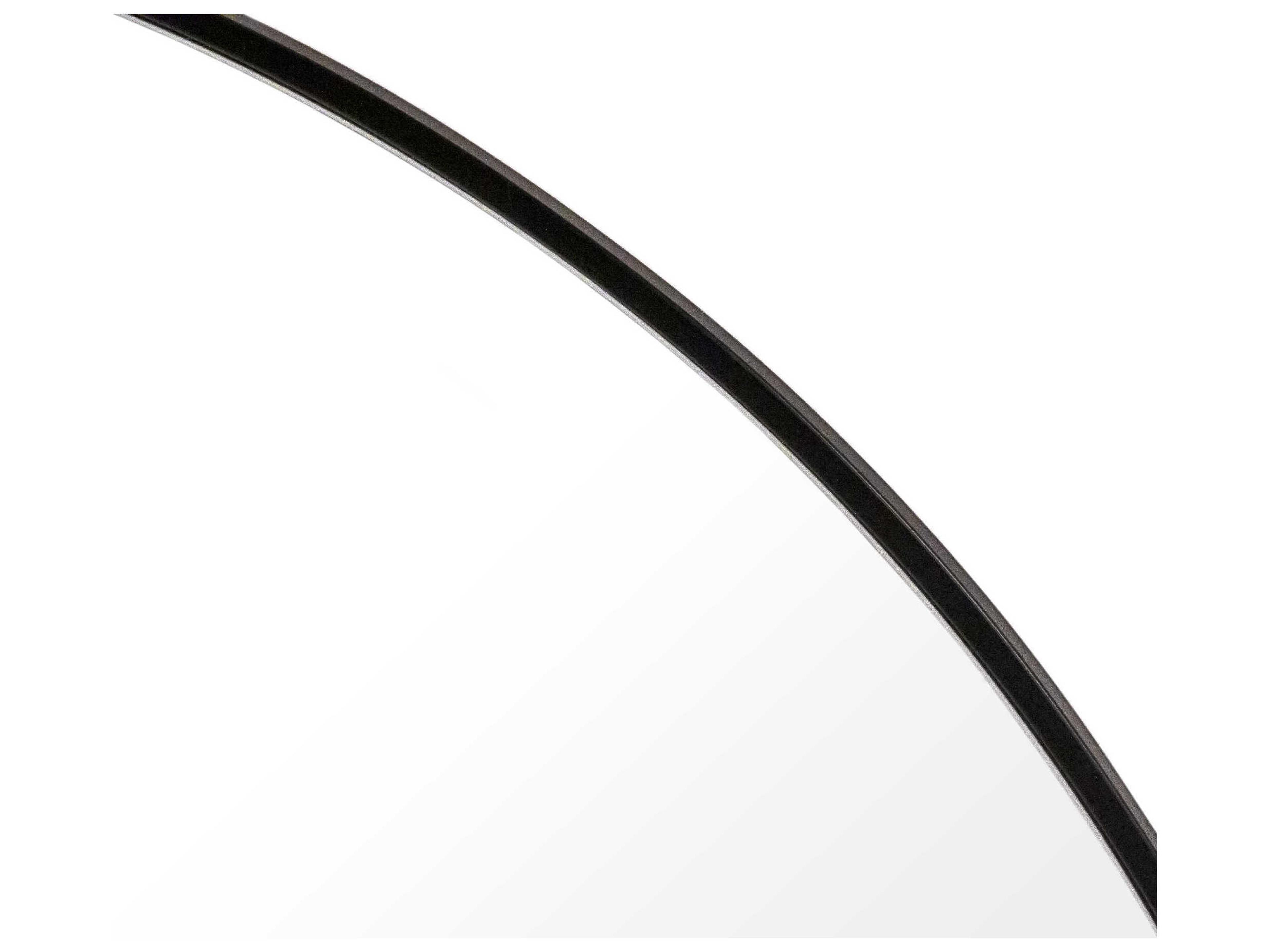 Zentique Iron Arched Black Wall Mirror