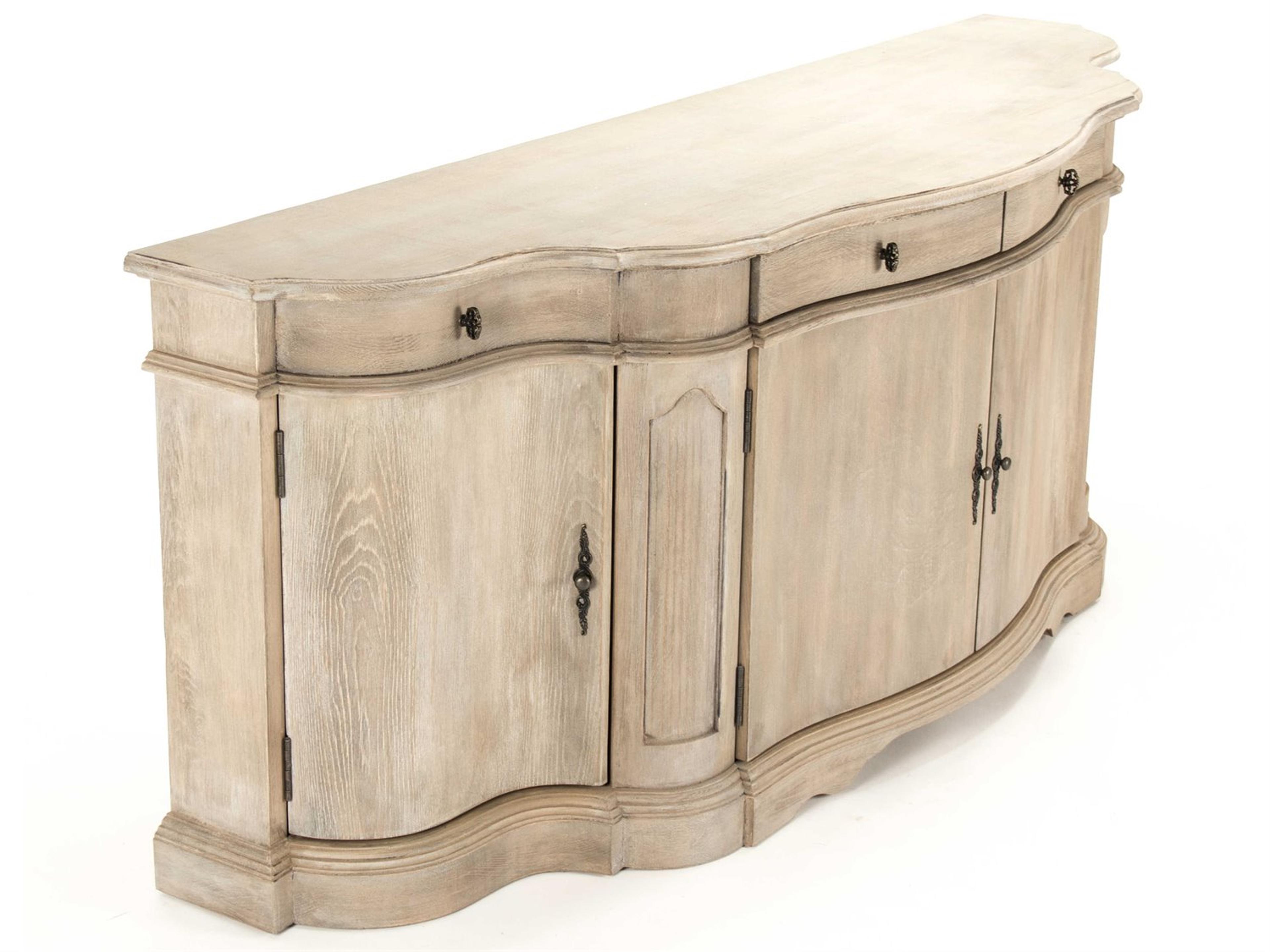 Zentique 80" Oak Wood Sideboard