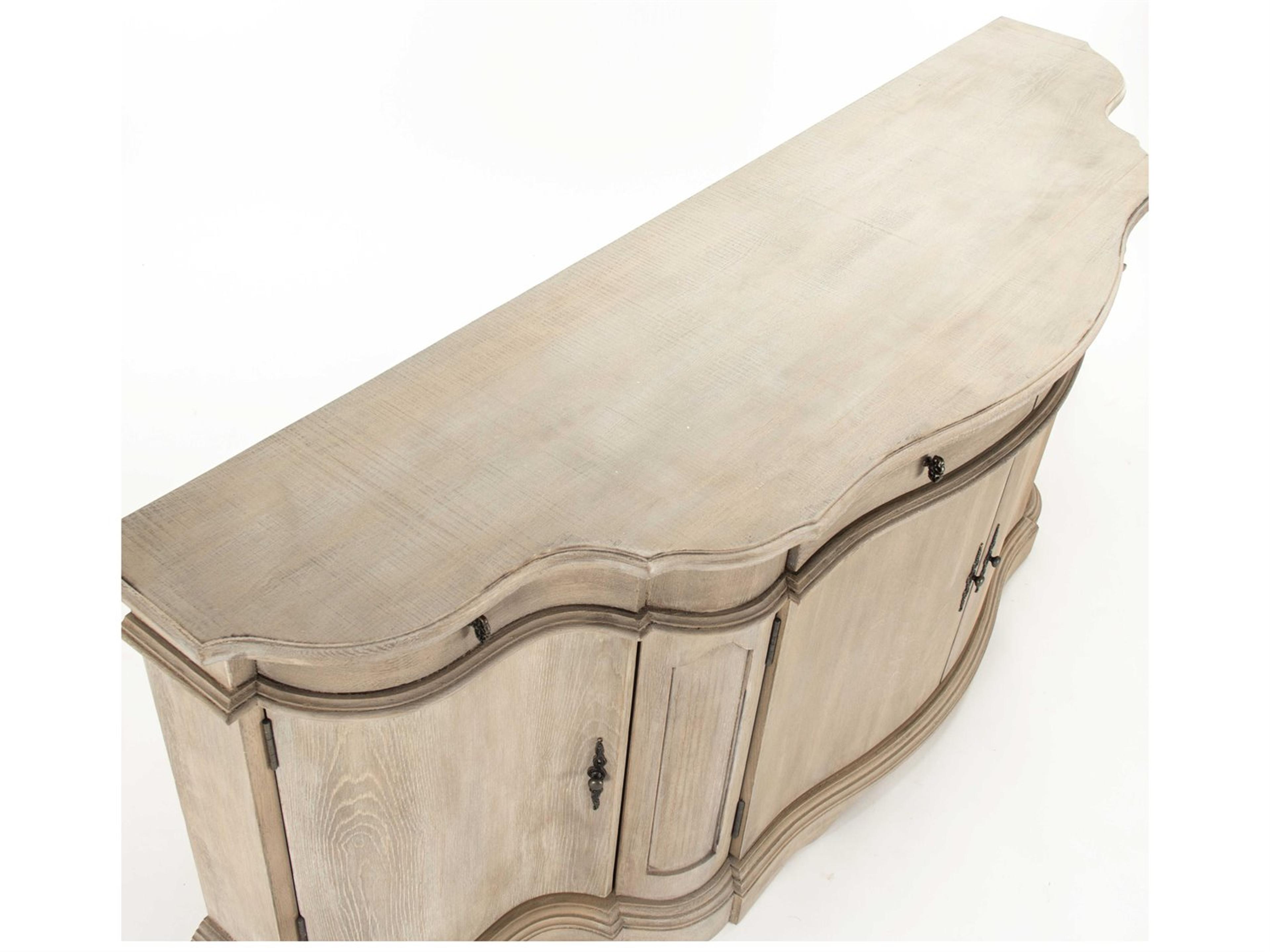 Zentique 80" Oak Wood Sideboard