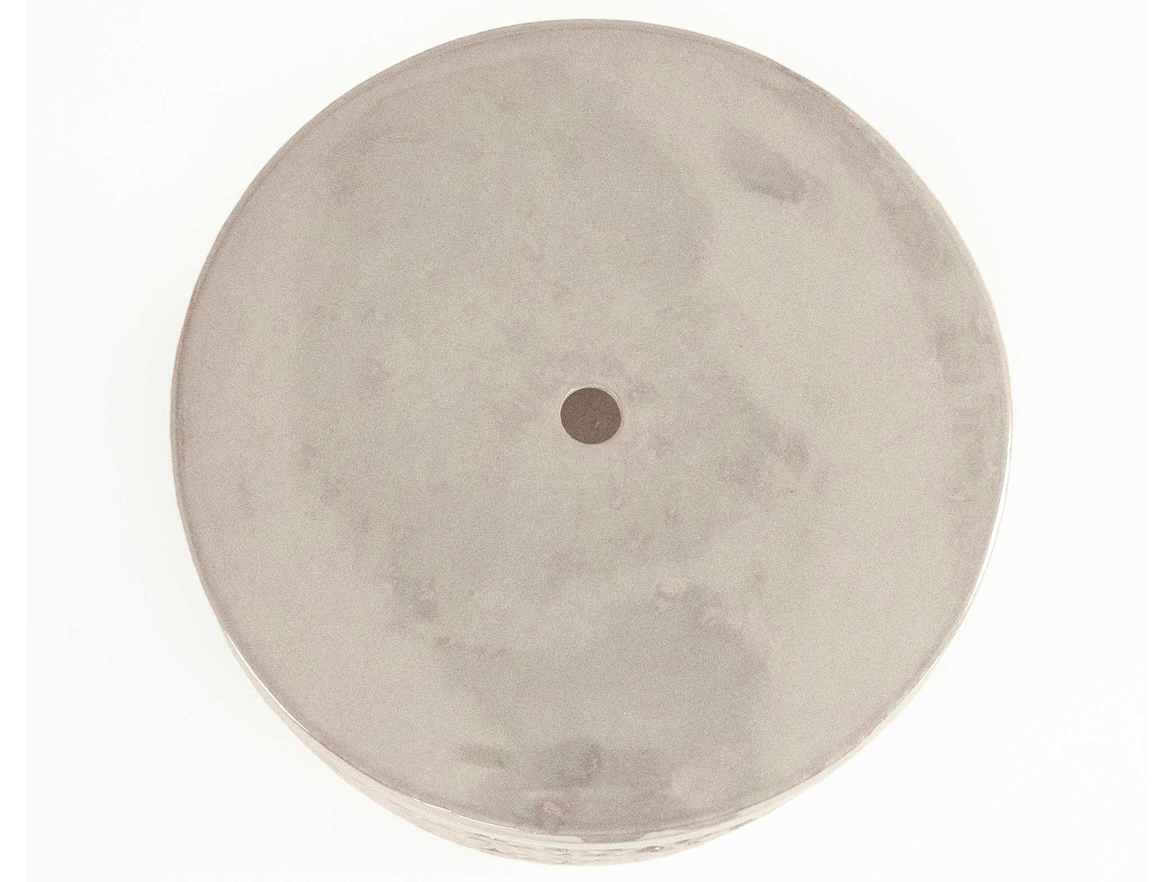 Zentique Iridescent Grey Gray Accent Stool