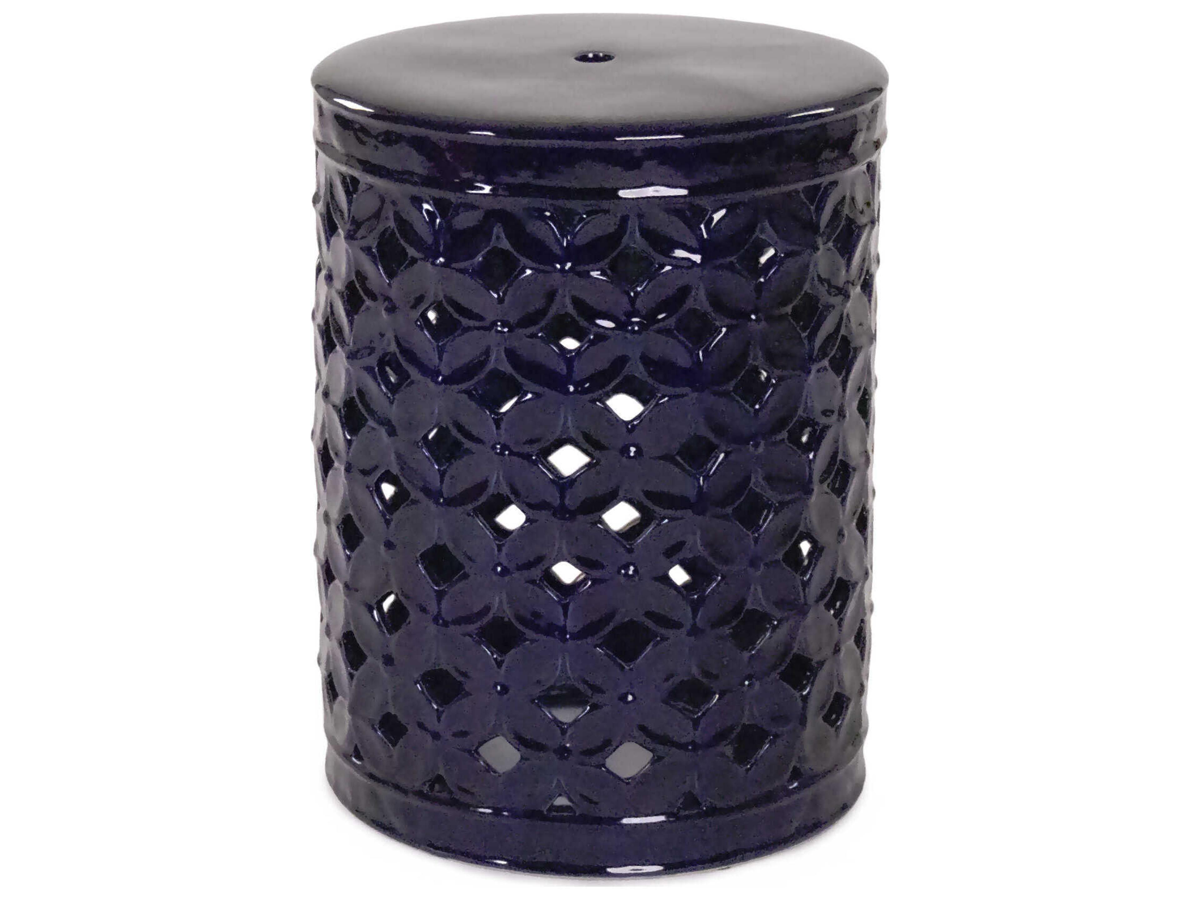 Zentique Garden Blue Accent Stool