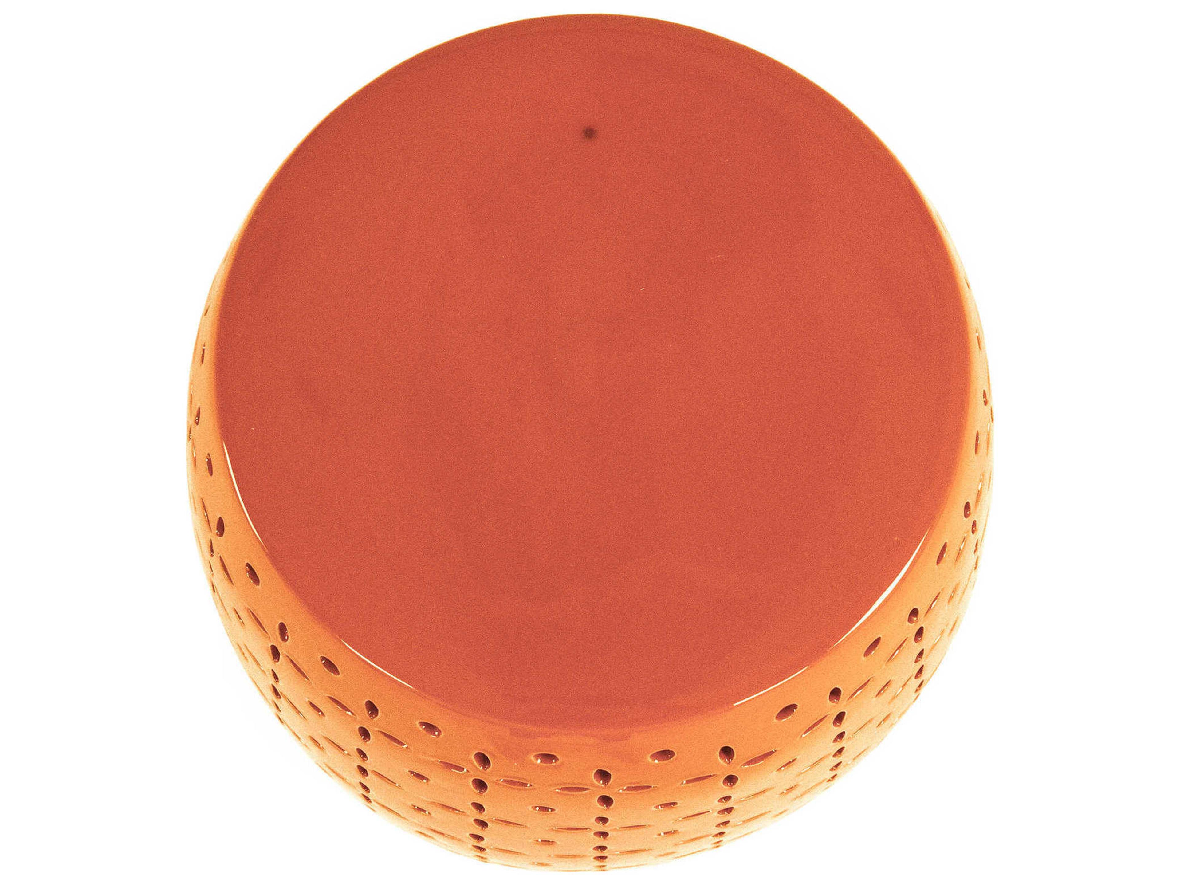 Zentique Orange Accent Stool