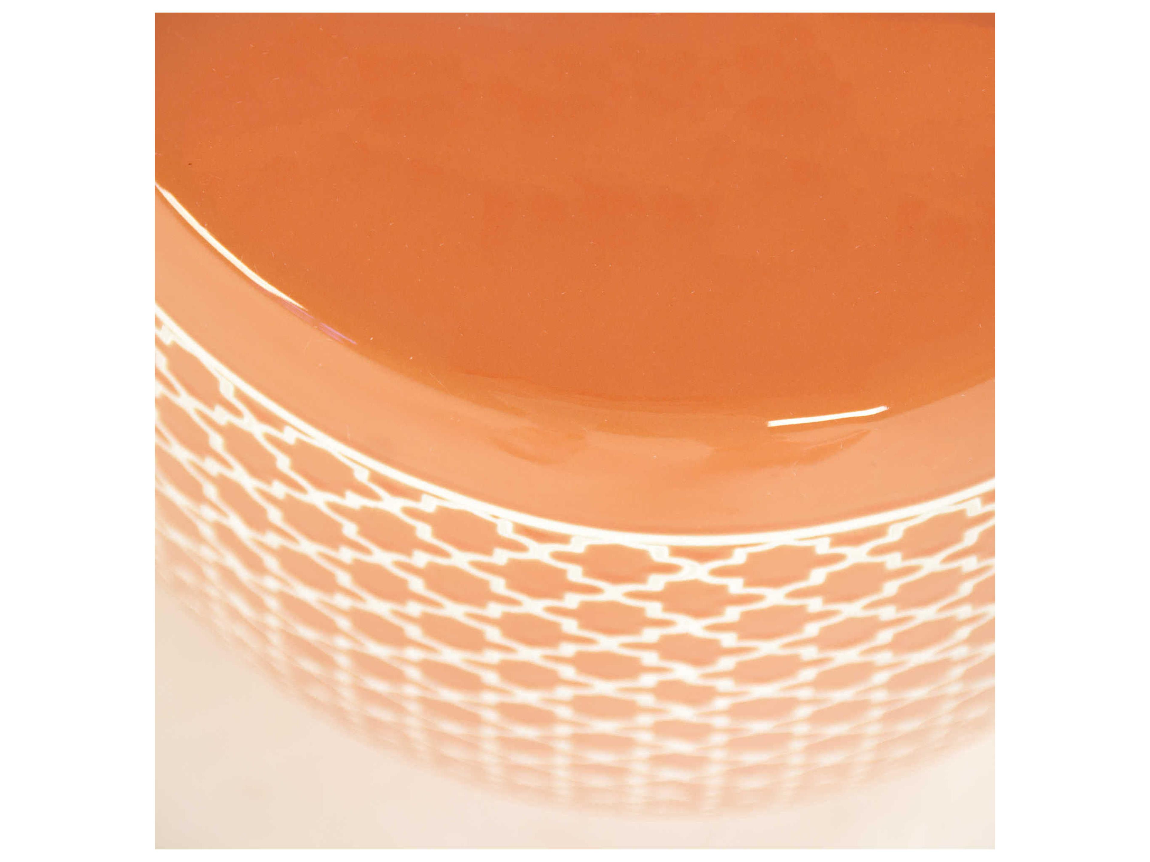 Zentique Orange Accent Stool