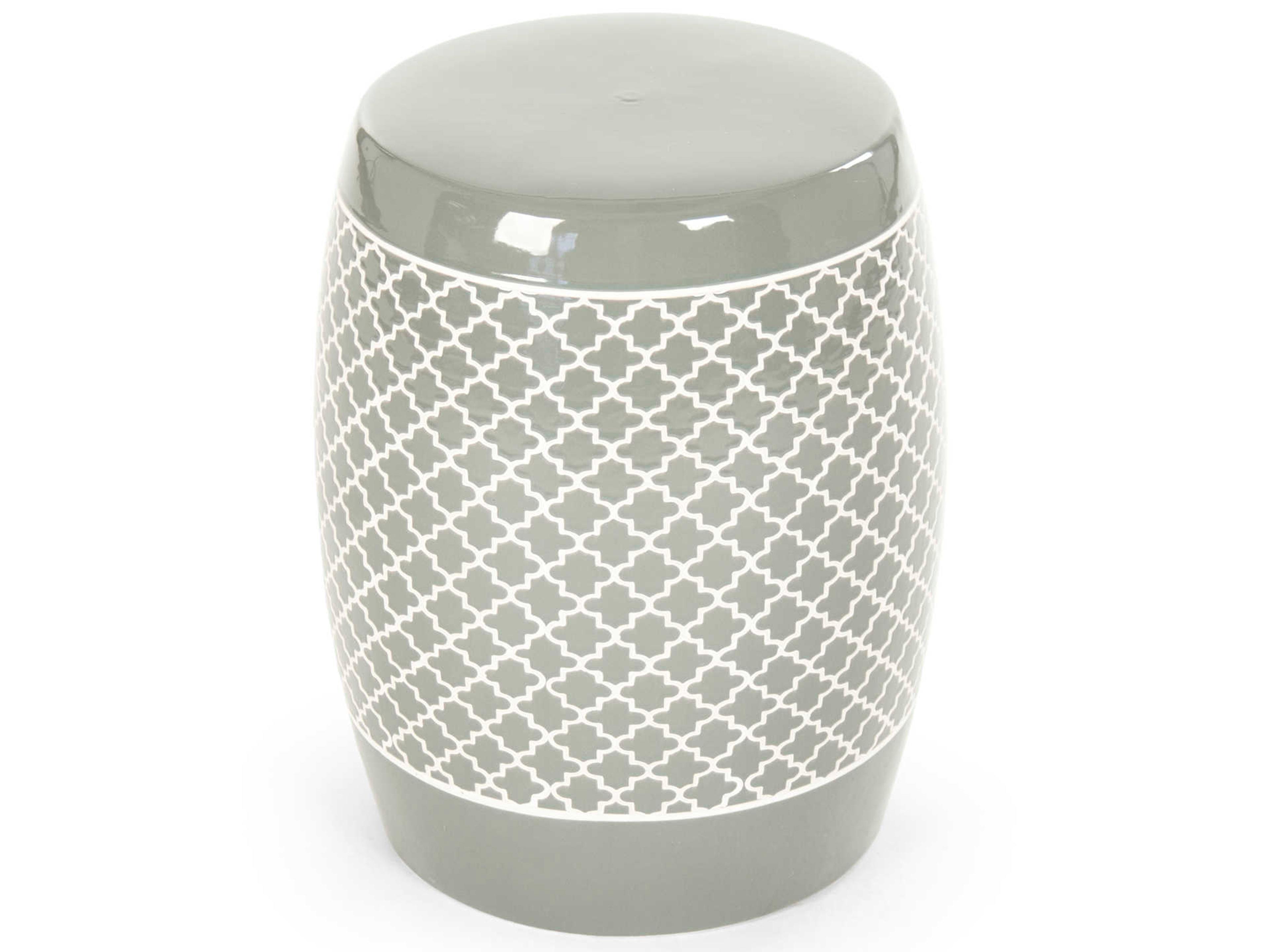 Sage Gray Accent Stool