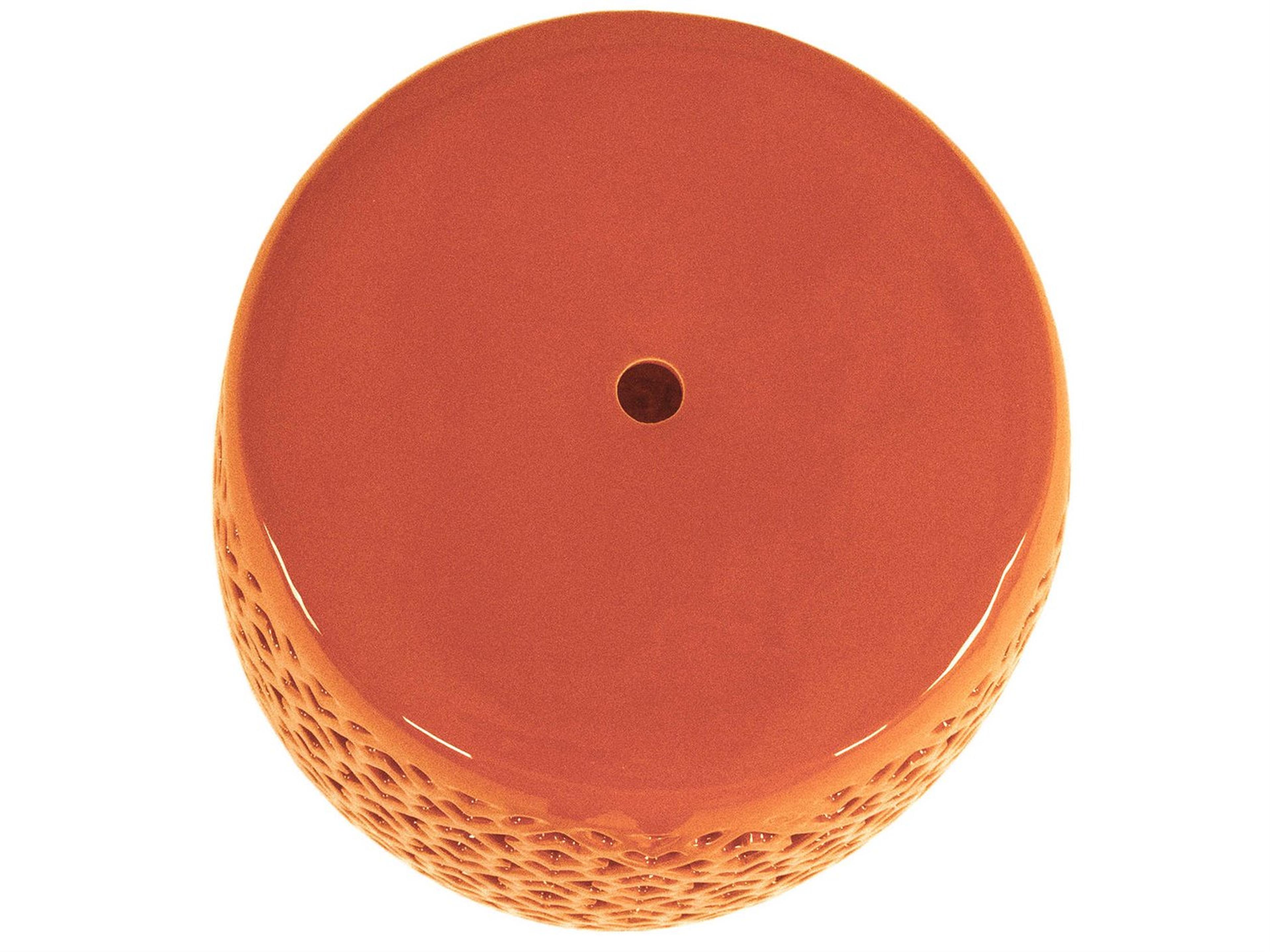 Zentique Orange Accent Stool