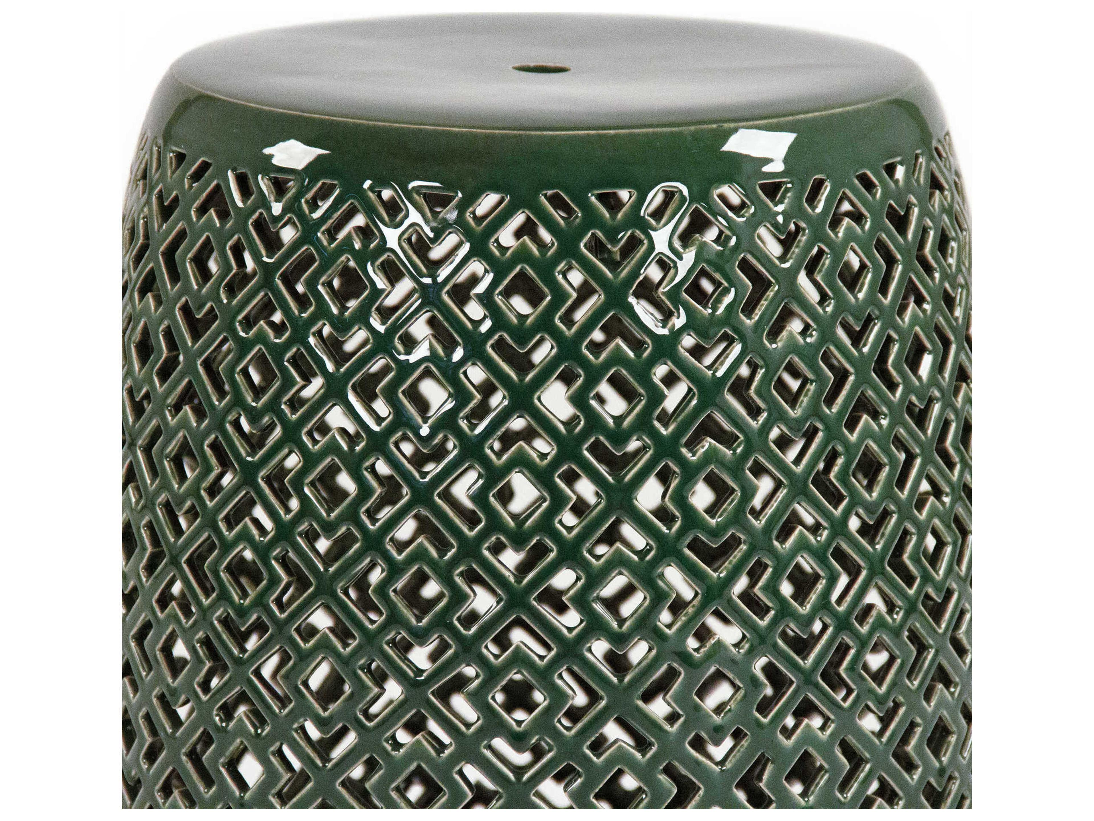 Zentique Teal Green Accent Stool