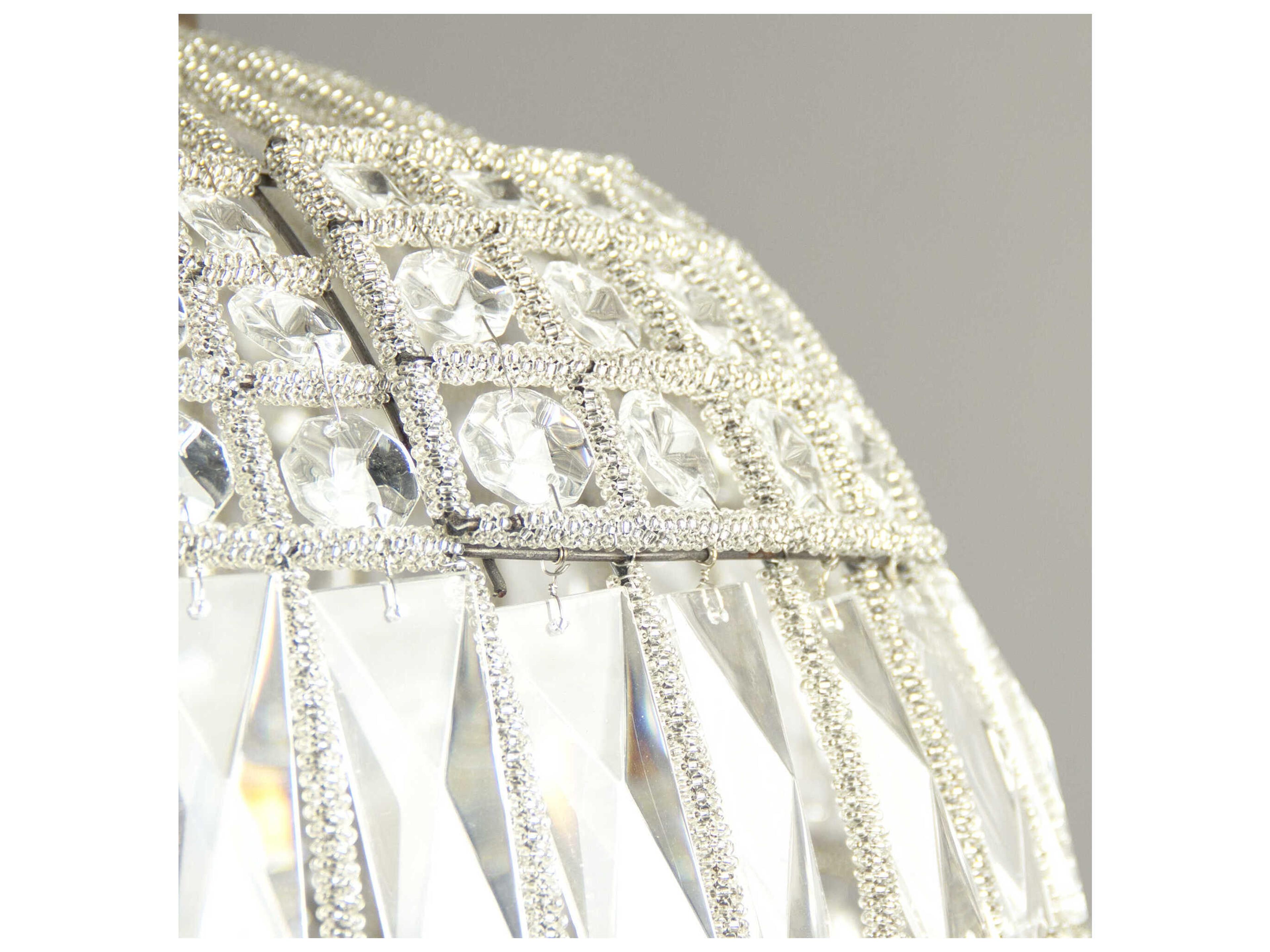 Zentique Dawn 1-Light Distressed Gold Crystal Globe Pendant