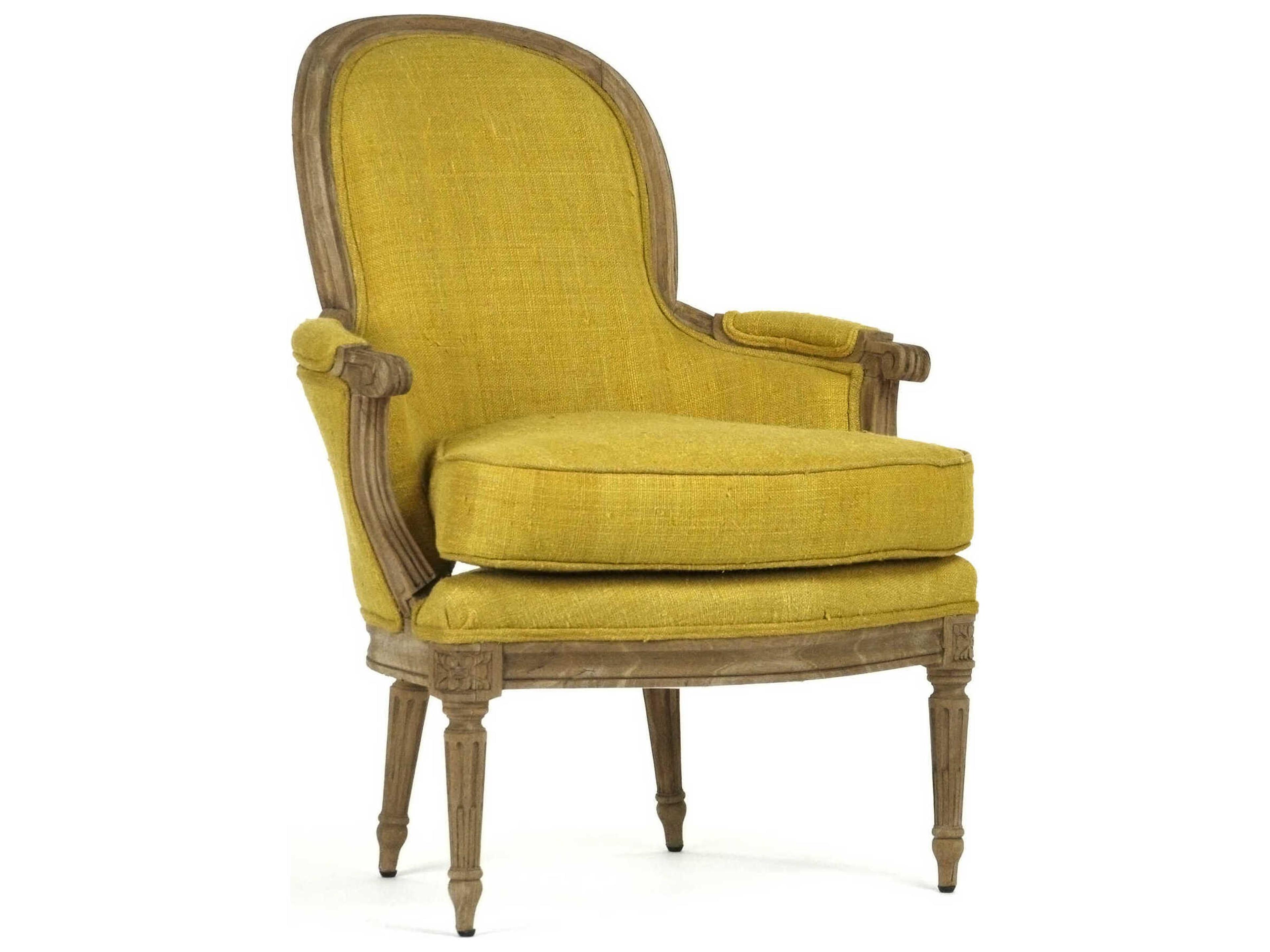 Sebastian Yellow Accent Chair