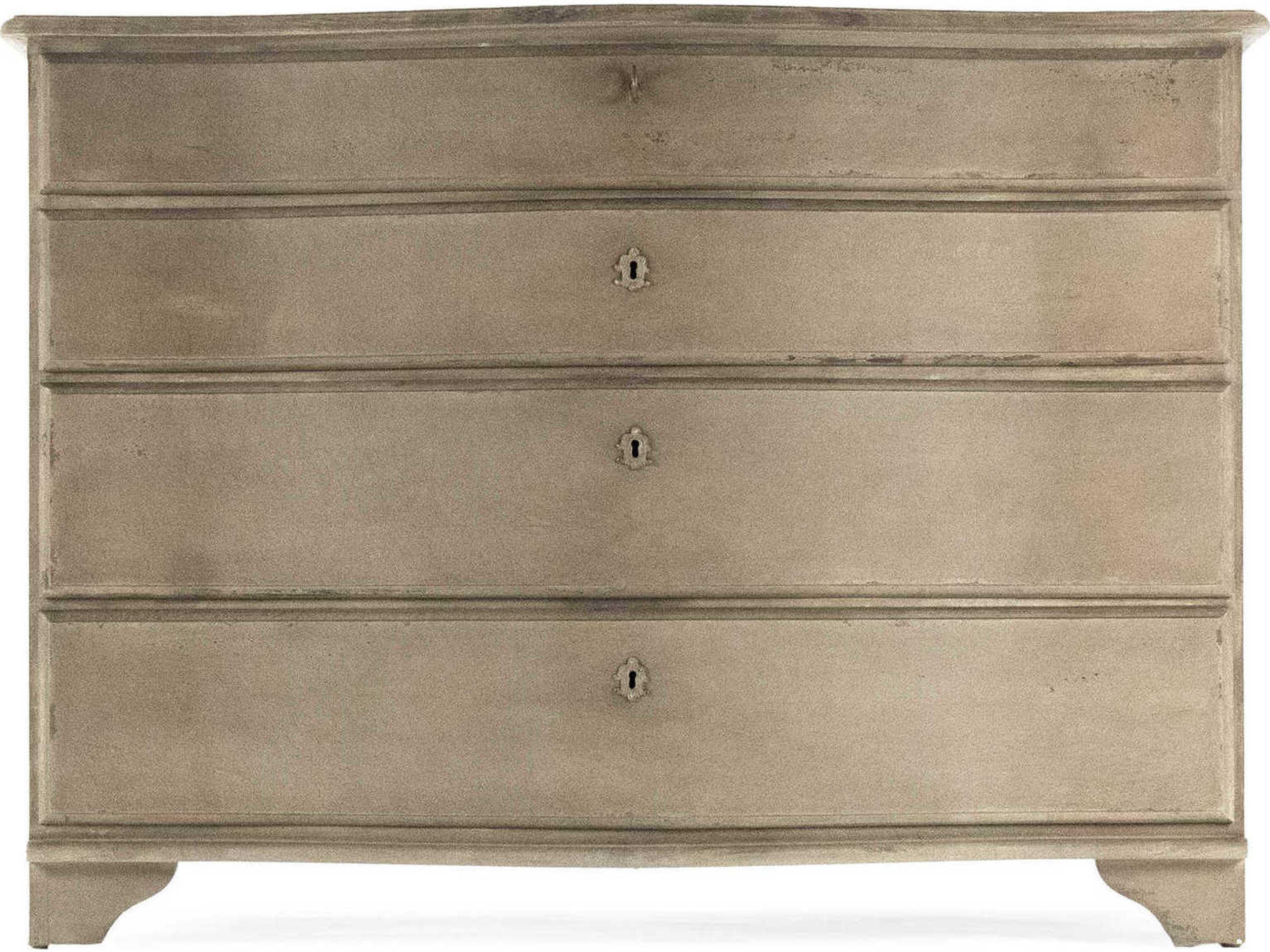 Zentique 4-Drawers Pine Wood Dresser