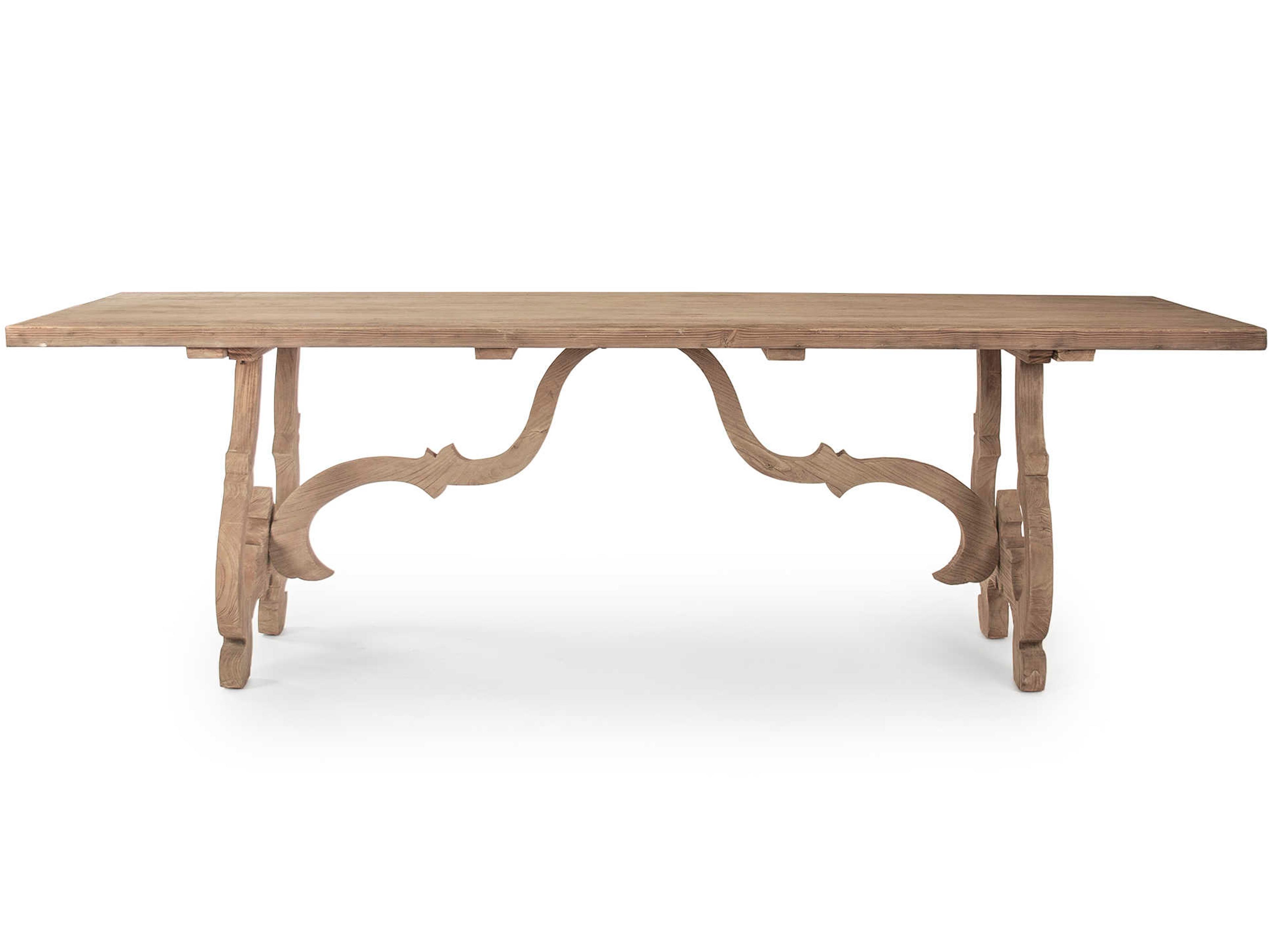 Zentique Rectangular Wood Natural Dining Table