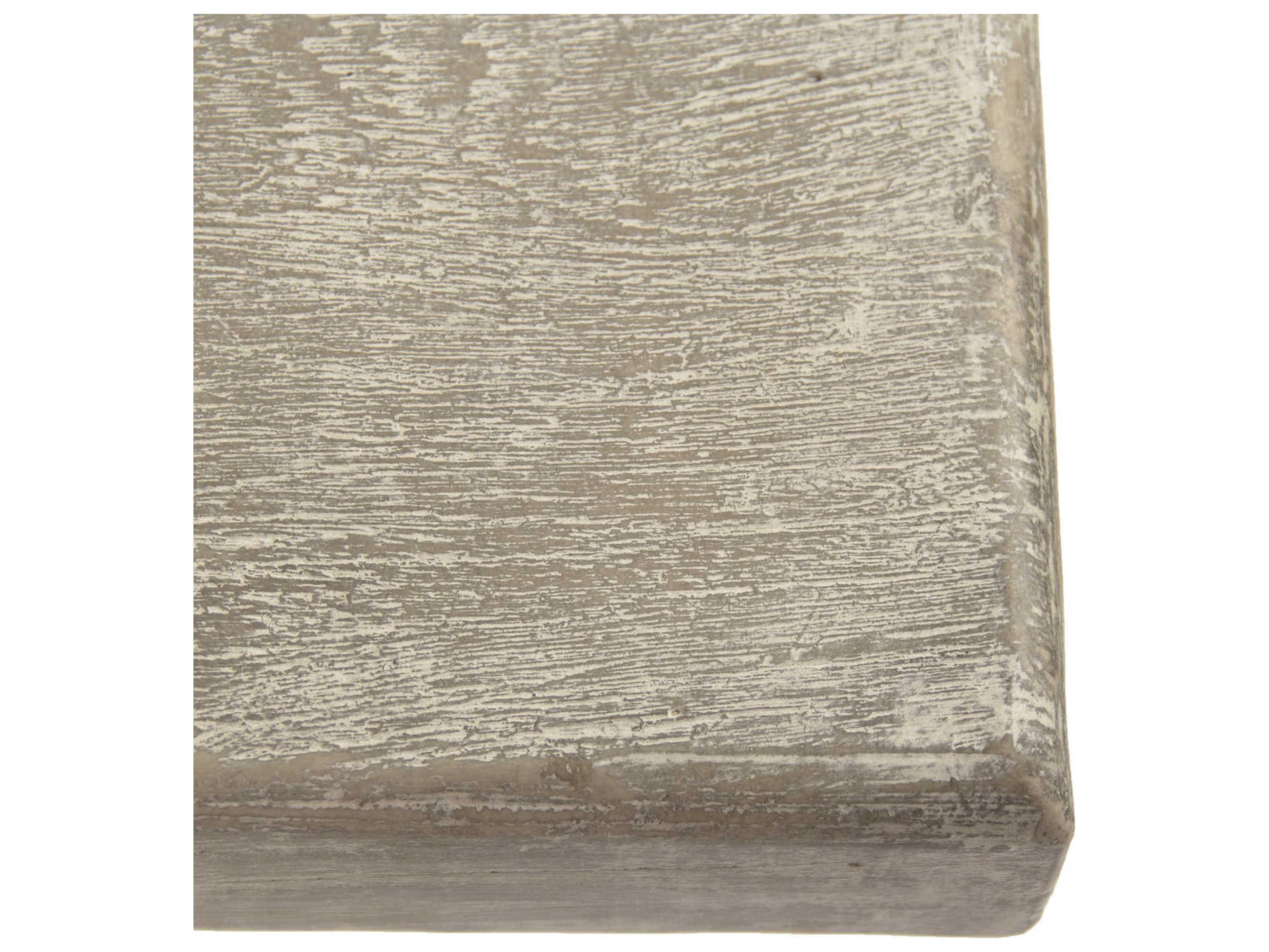 Zentique Rectangular Fiberglass Antique White Dining Table