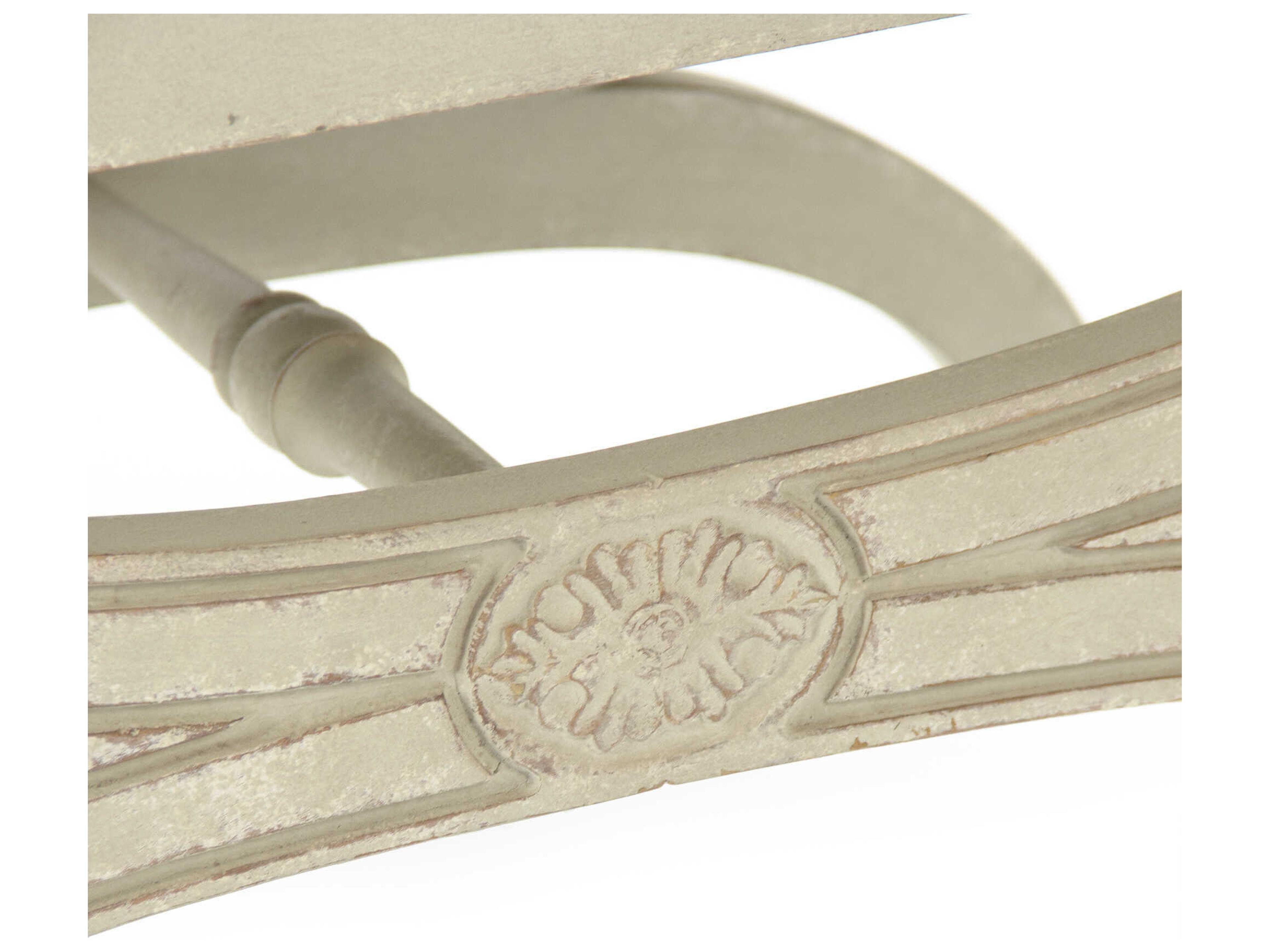 Zentique Beatrice White Upholstered Accent Bench