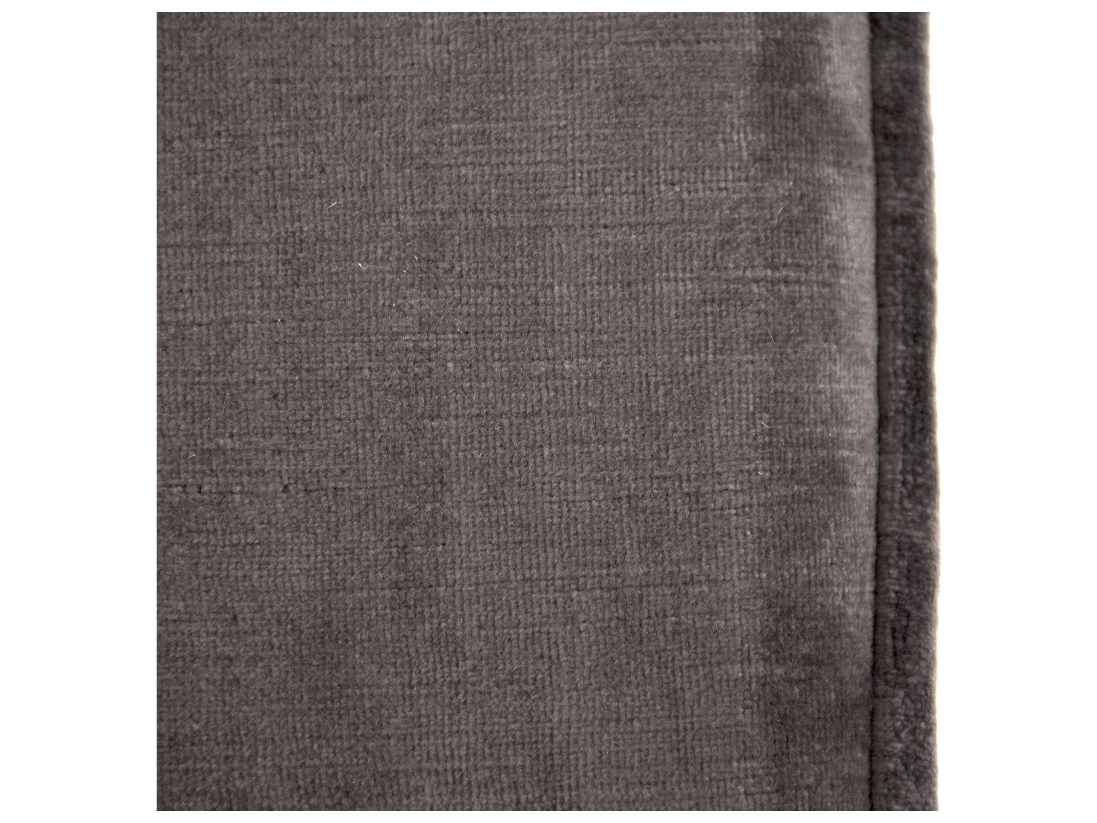 Zentique Grey Velvet Upholstered Gray Accent Stool