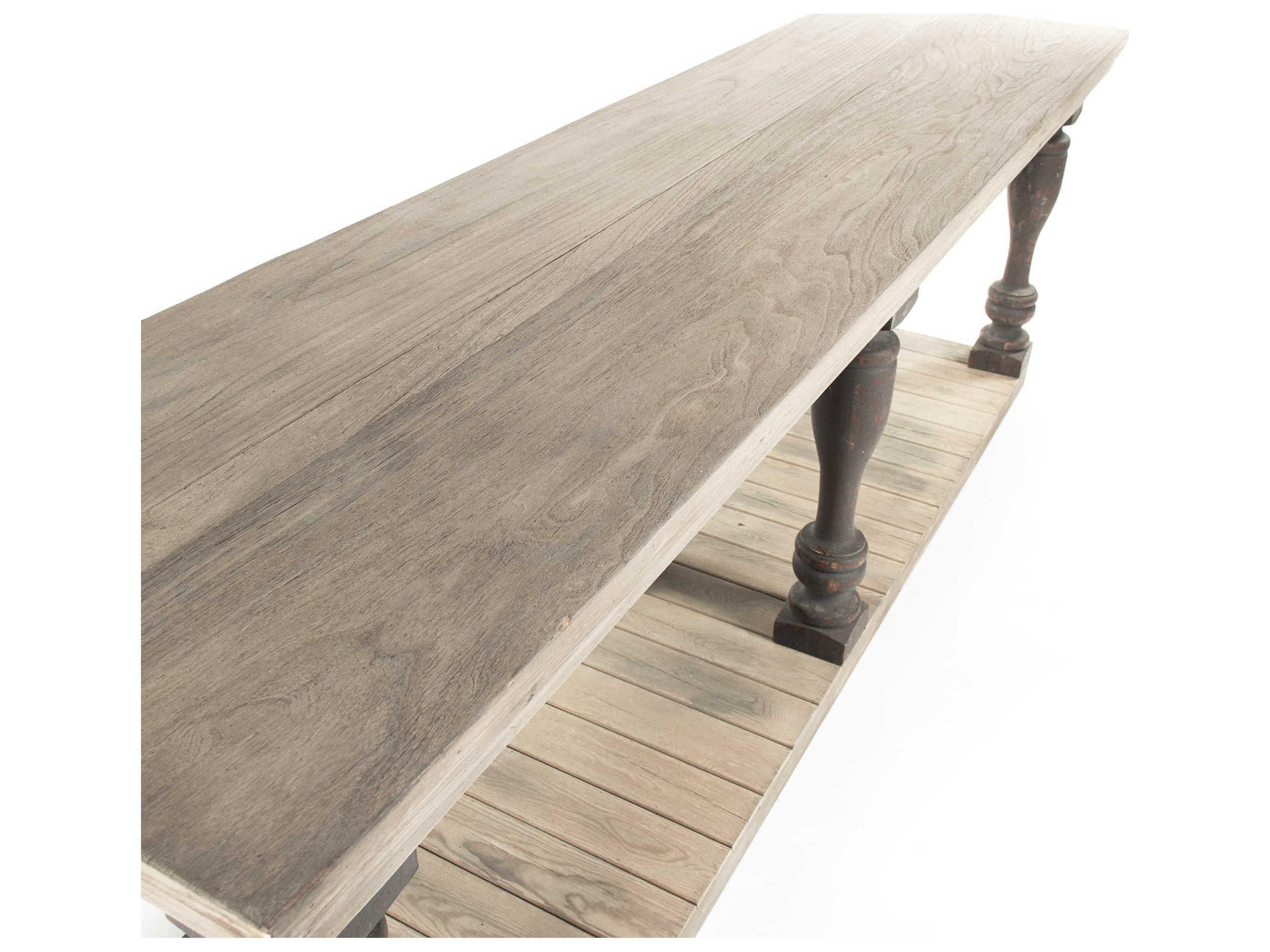 Zentique Rectangular Wood Weathered Console Table