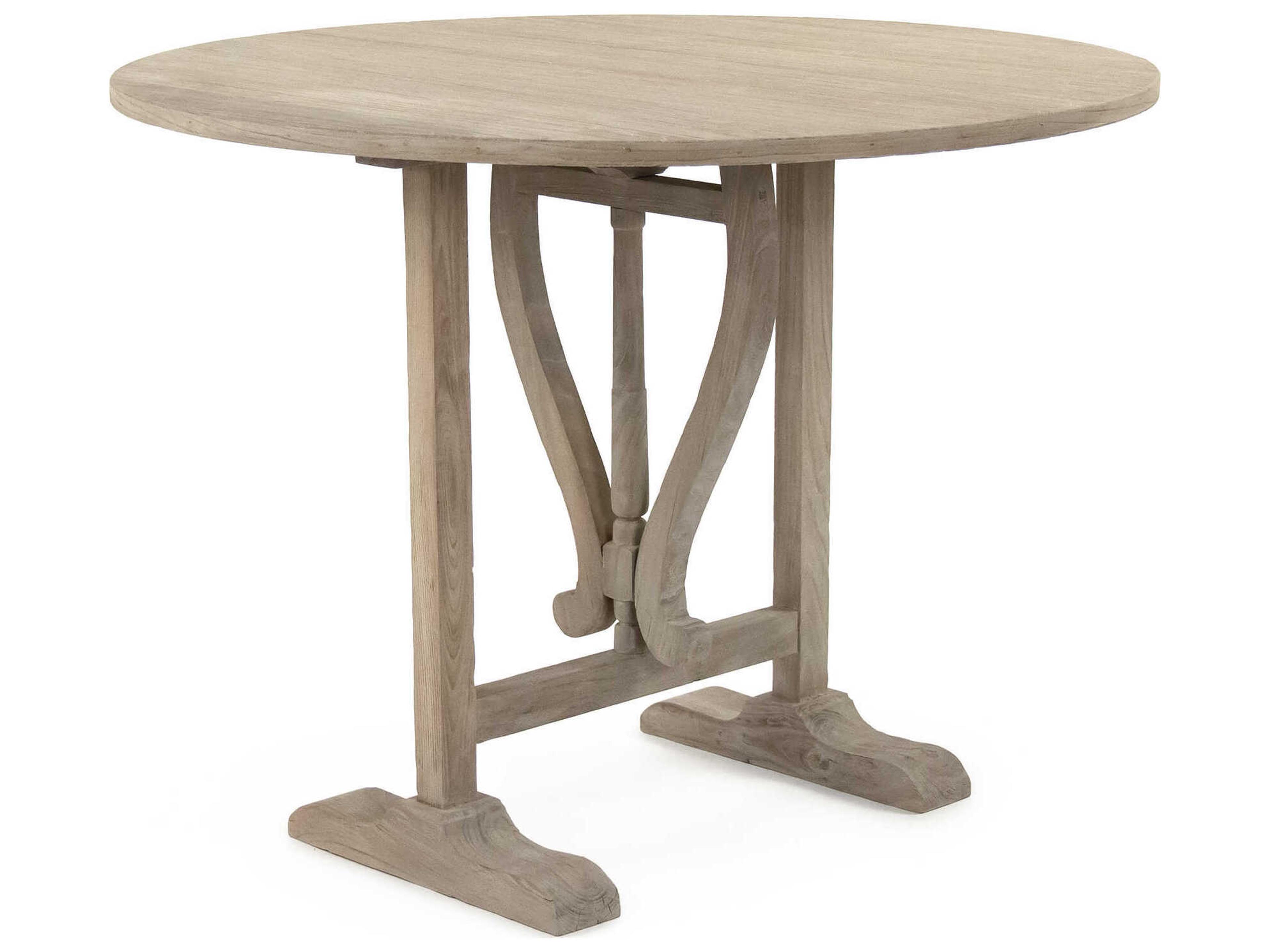Laurel Round Wood Dry Natural Dining Table