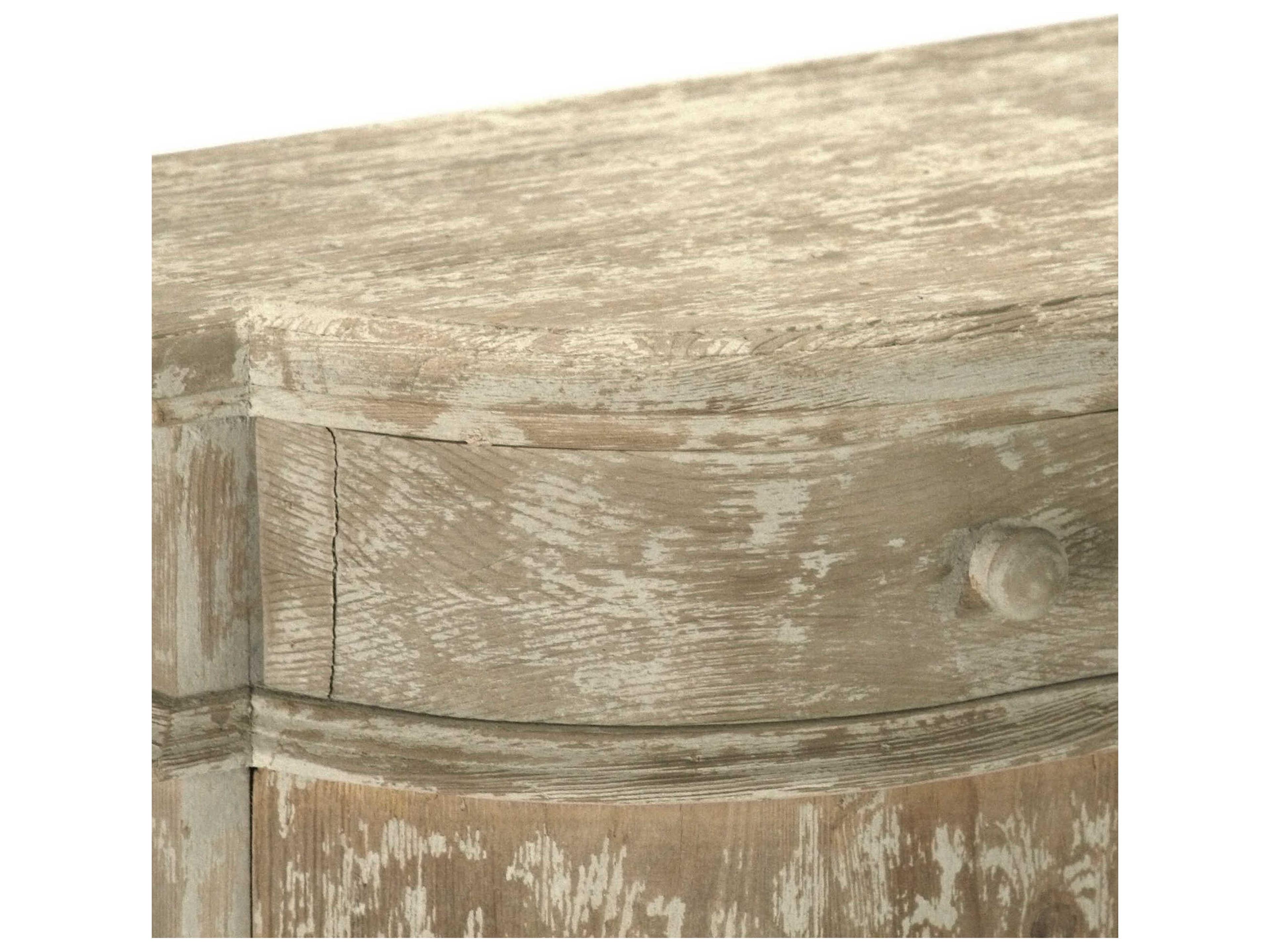 Zentique 79" Pine Wood Distressed Sideboard