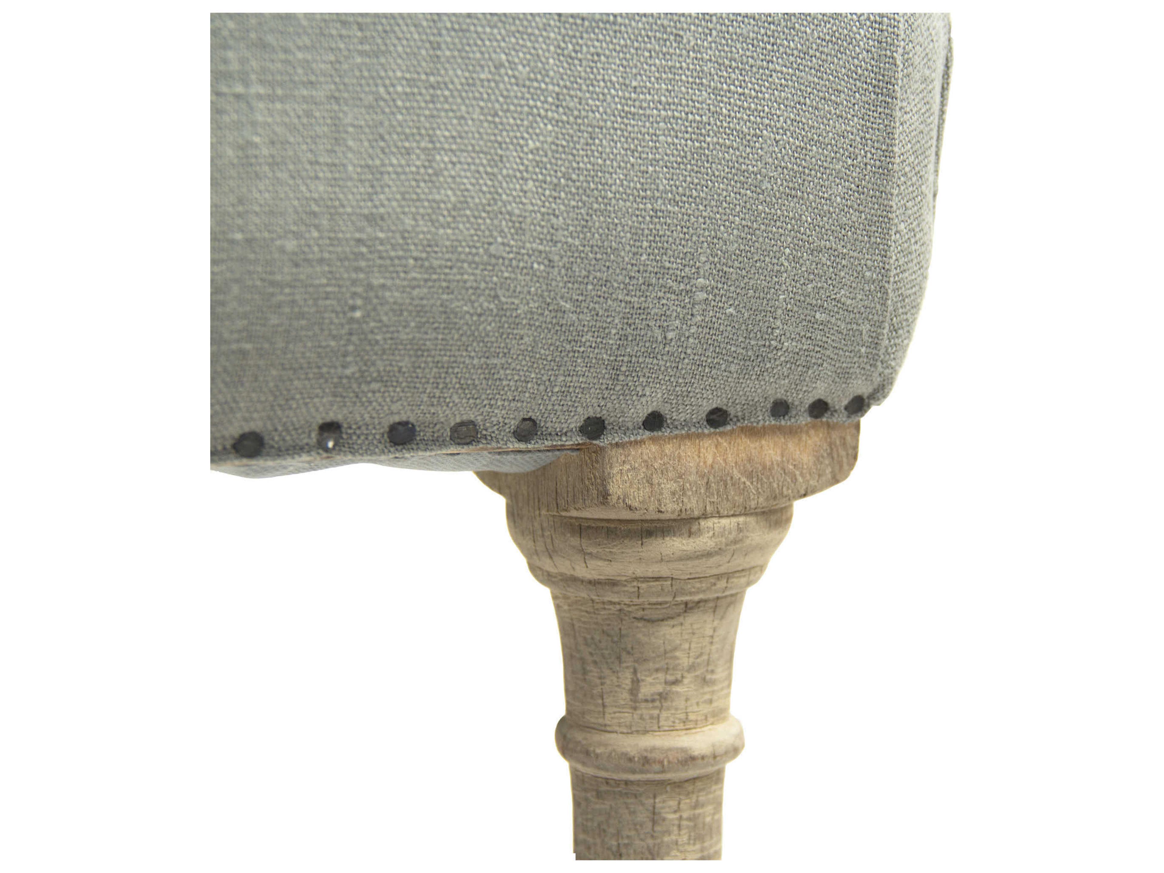 Zentique Giselle Dry Natural Birch Upholstered Wood Counter Stool