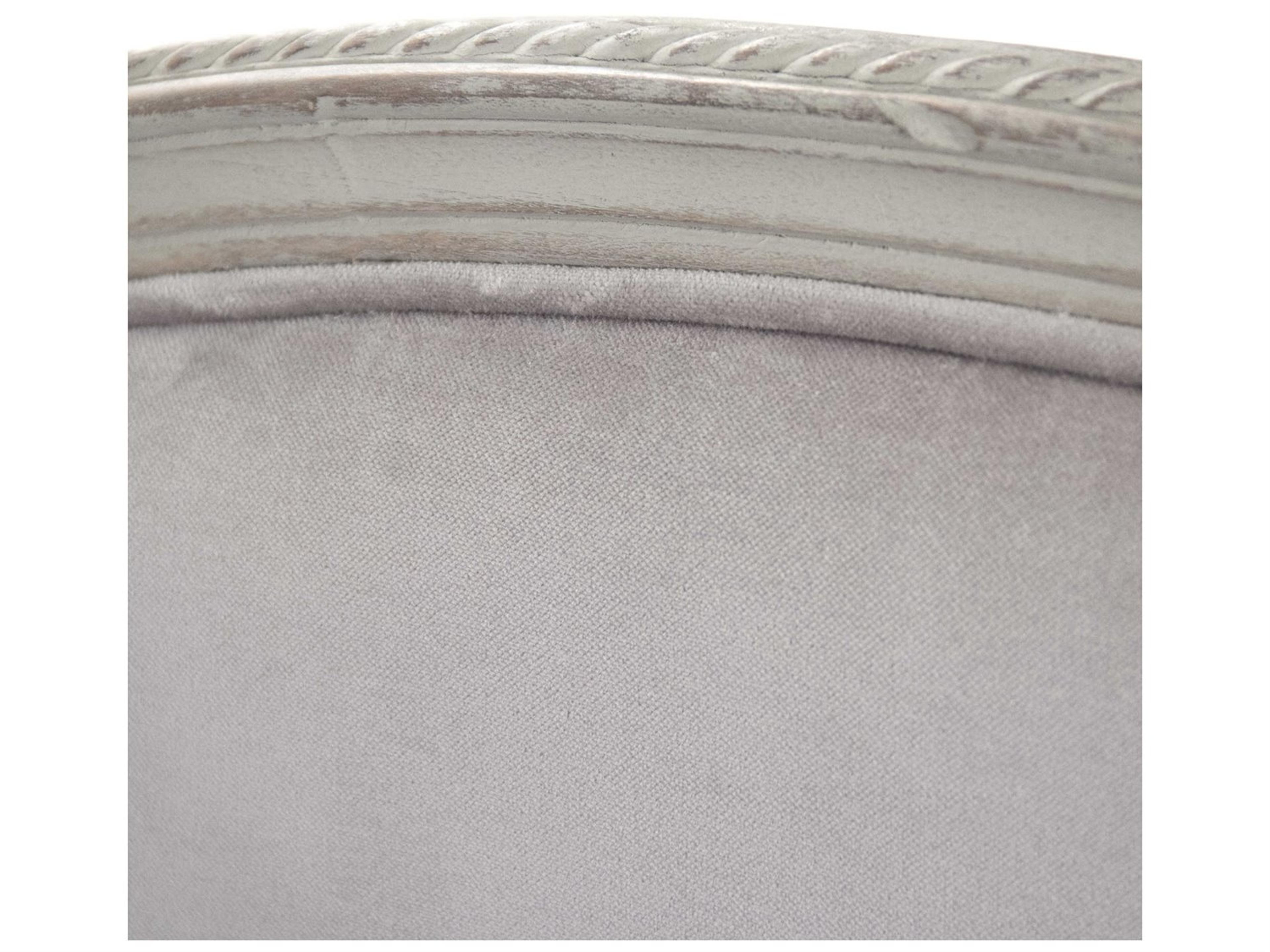 Zentique Winni Distressed Grey green Birch Wood Upholstered Daybed Bed