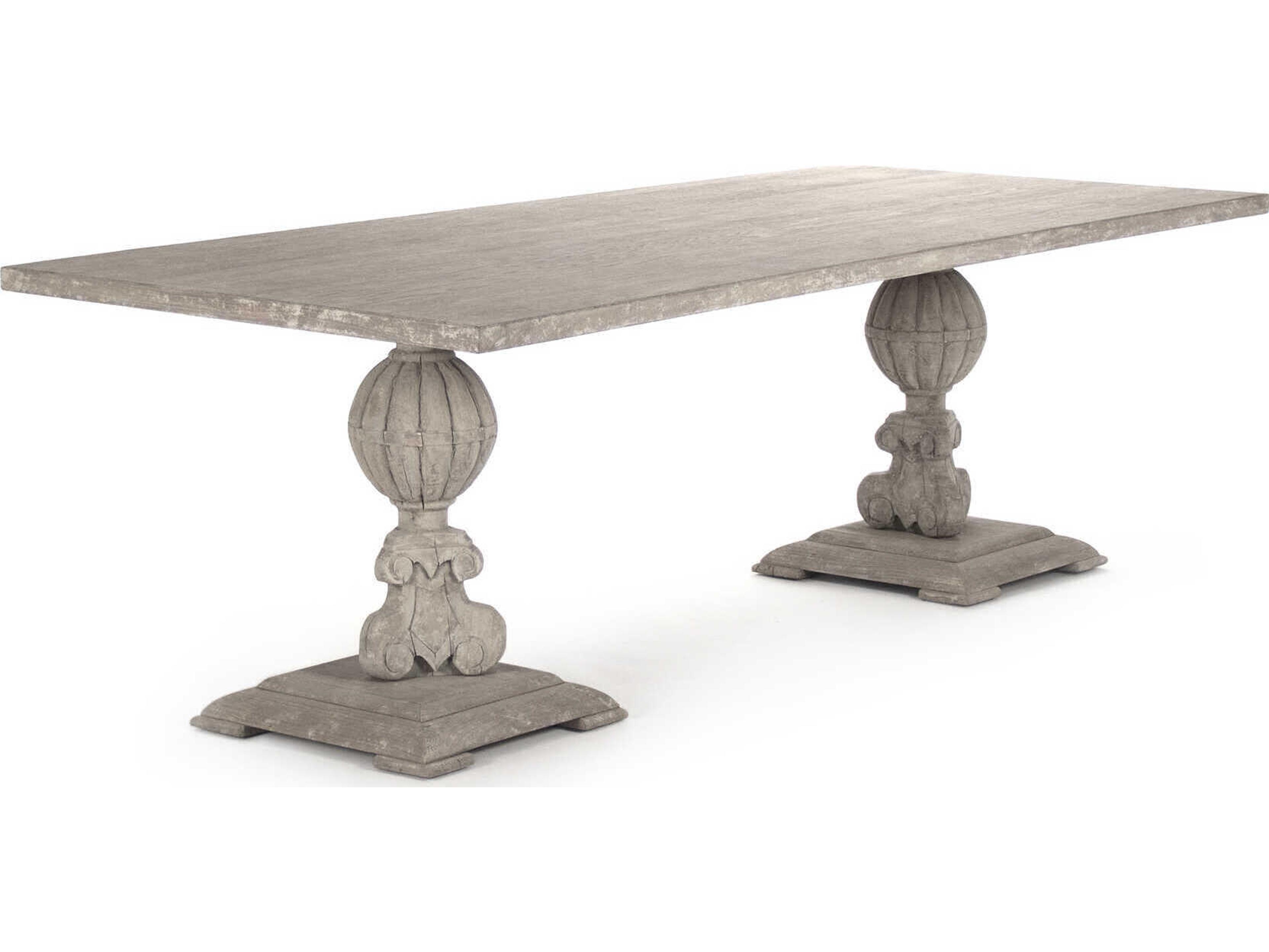 Marsh Rectangular Wood Weathered Dining Table