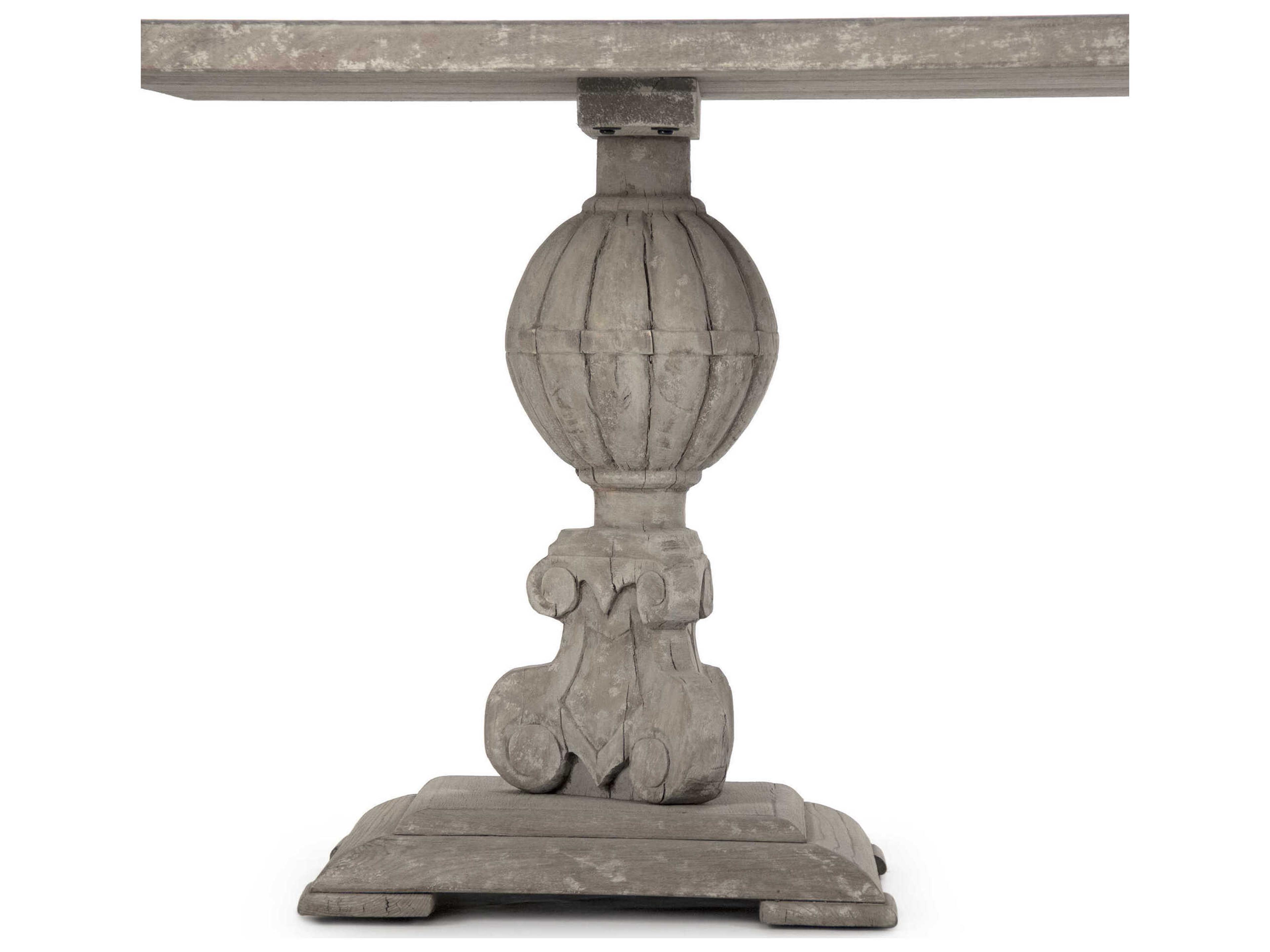 Zentique Marsh Rectangular Wood Weathered Dining Table