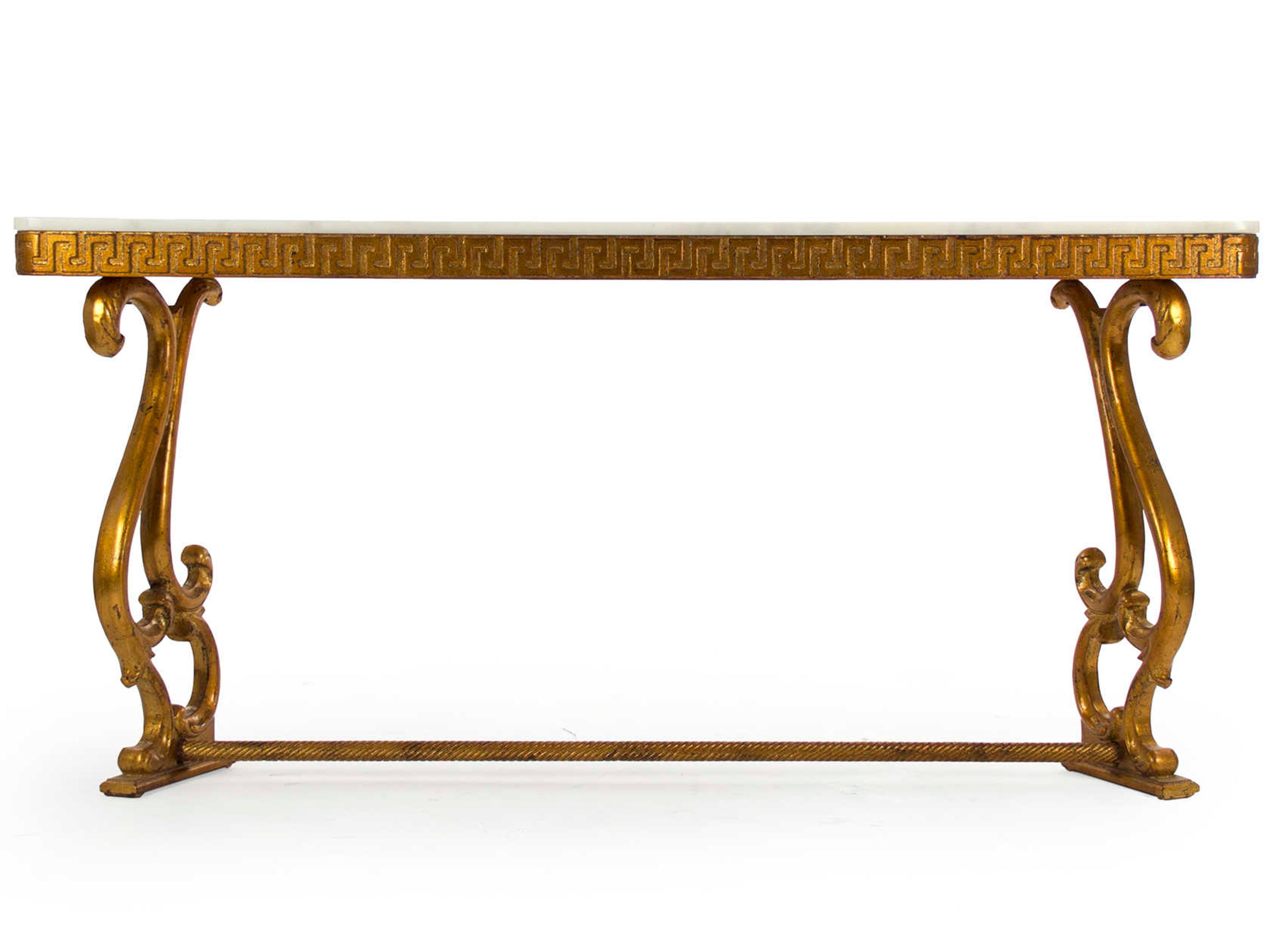 Zentique Rectangular Marble Console Table