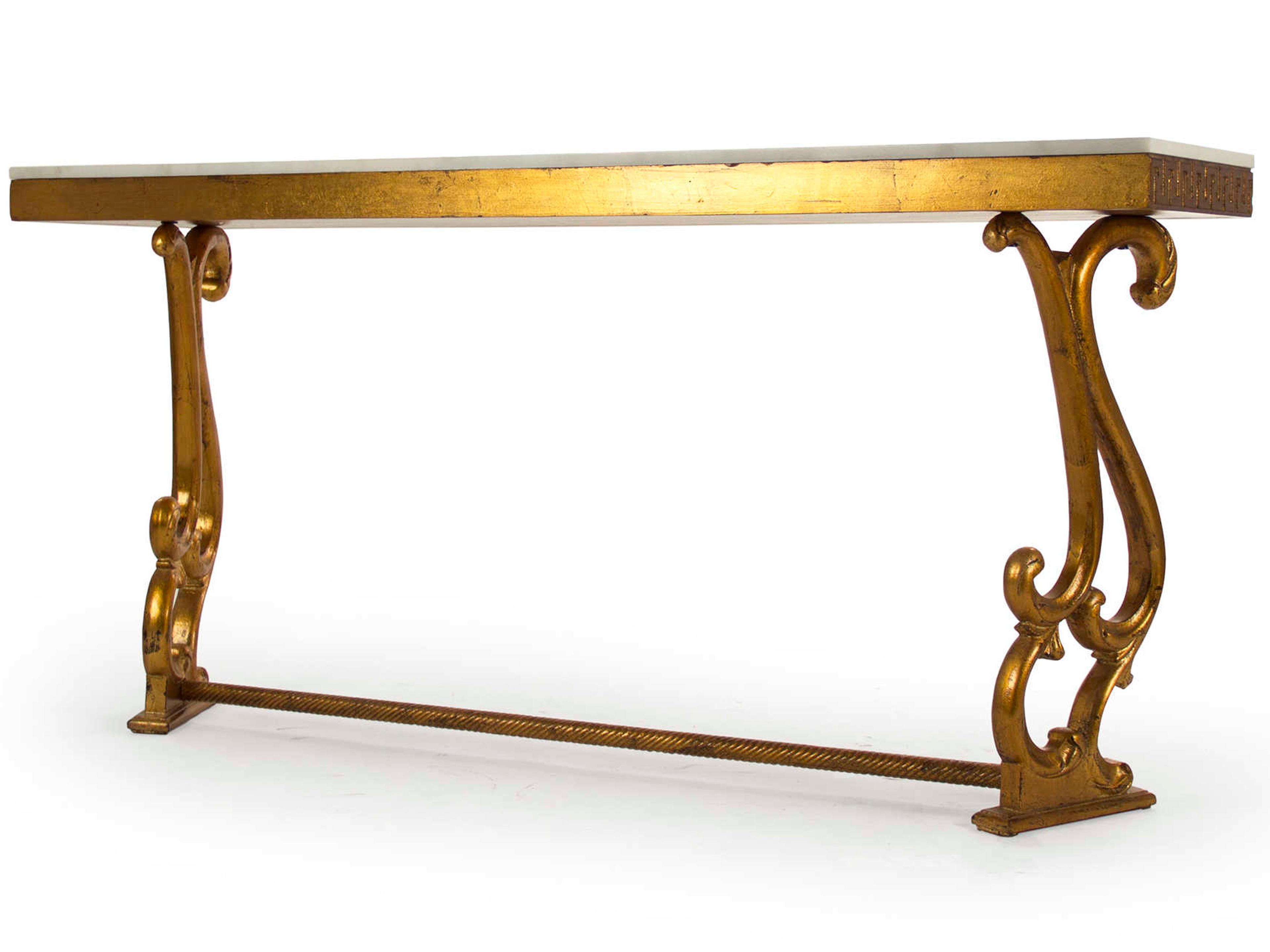 Zentique Rectangular Marble Console Table