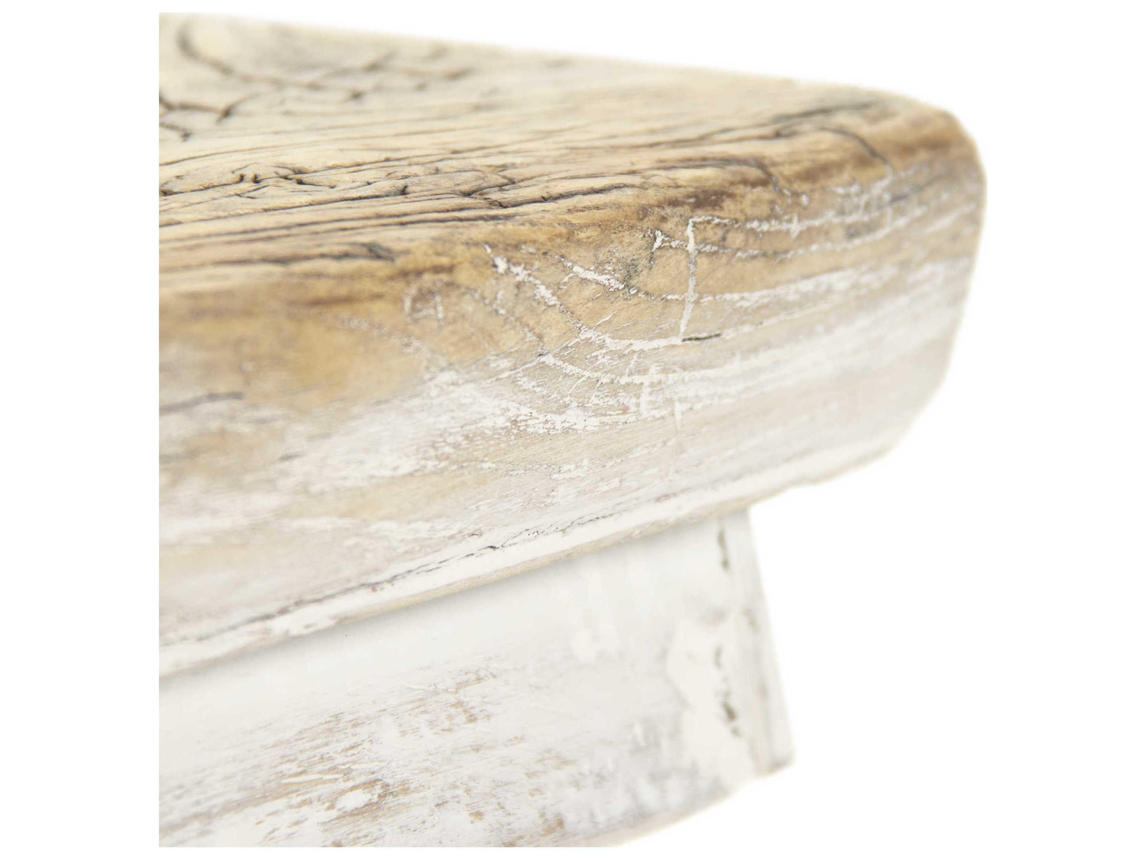 Zentique White Accent Bench