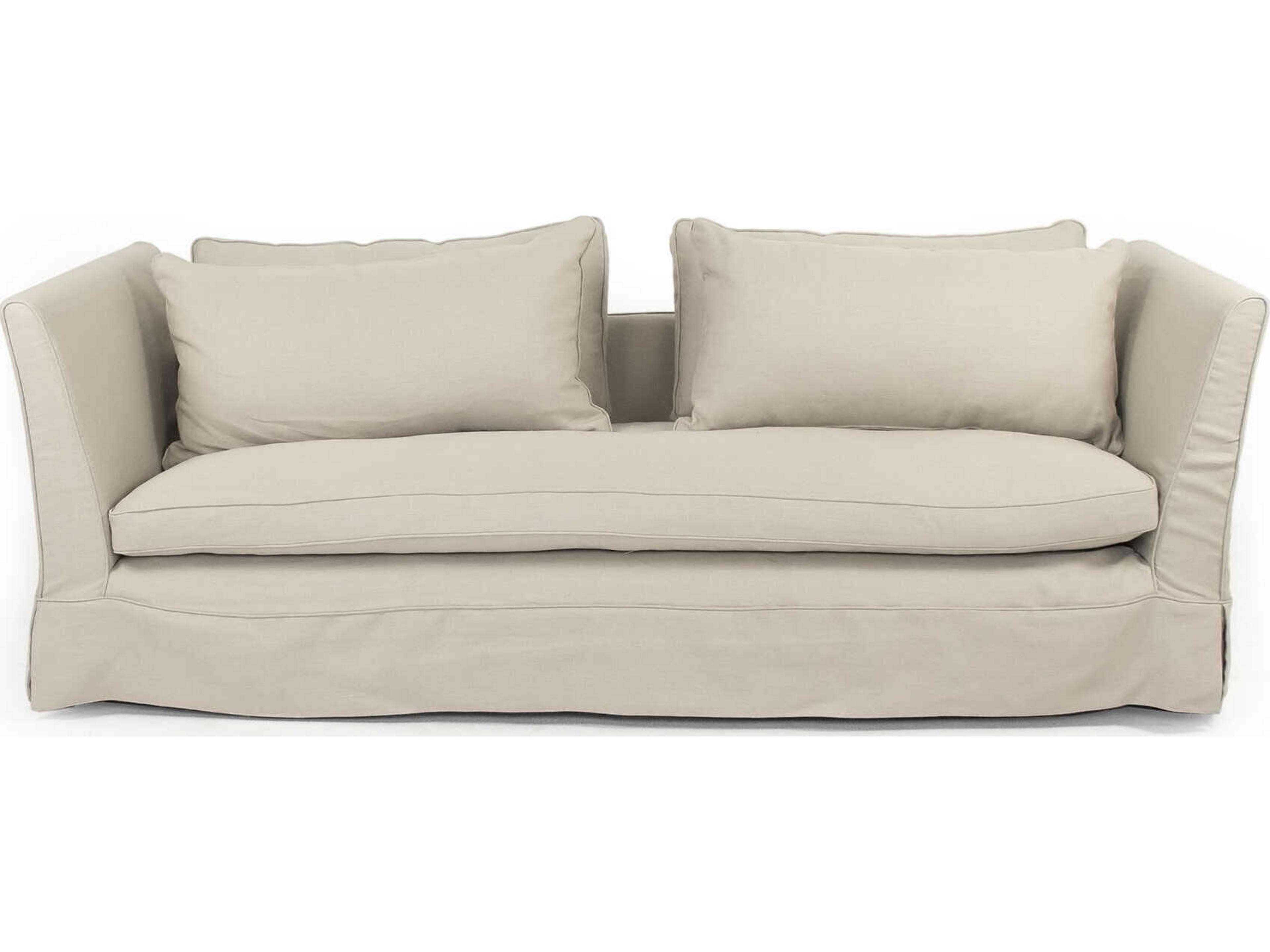 Zentique Lalaine Gray Upholstered Sofa