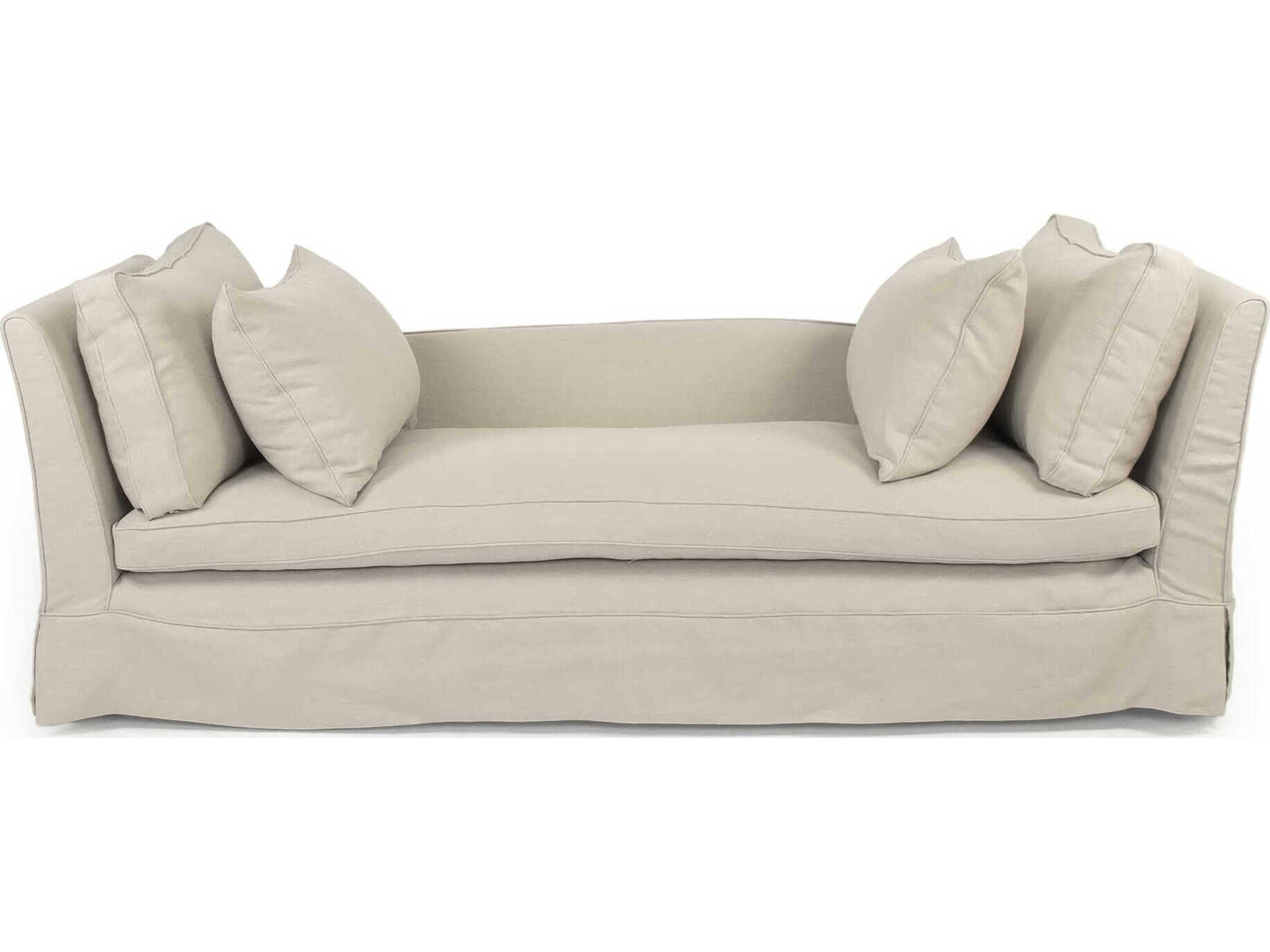 Zentique Lalaine Gray Upholstered Sofa
