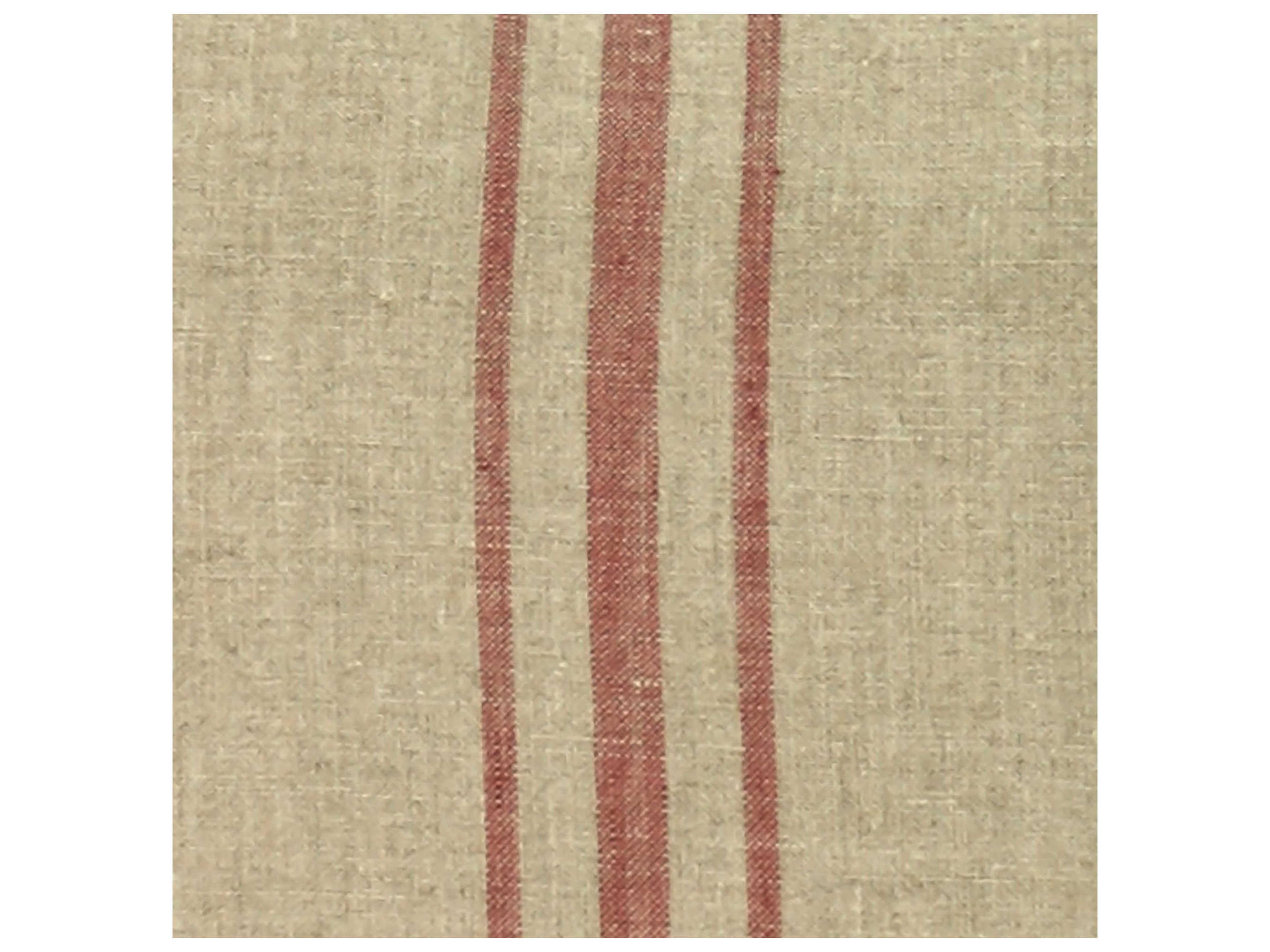 Zentique Khaki / Red Stripe 20" x 20" Pillow