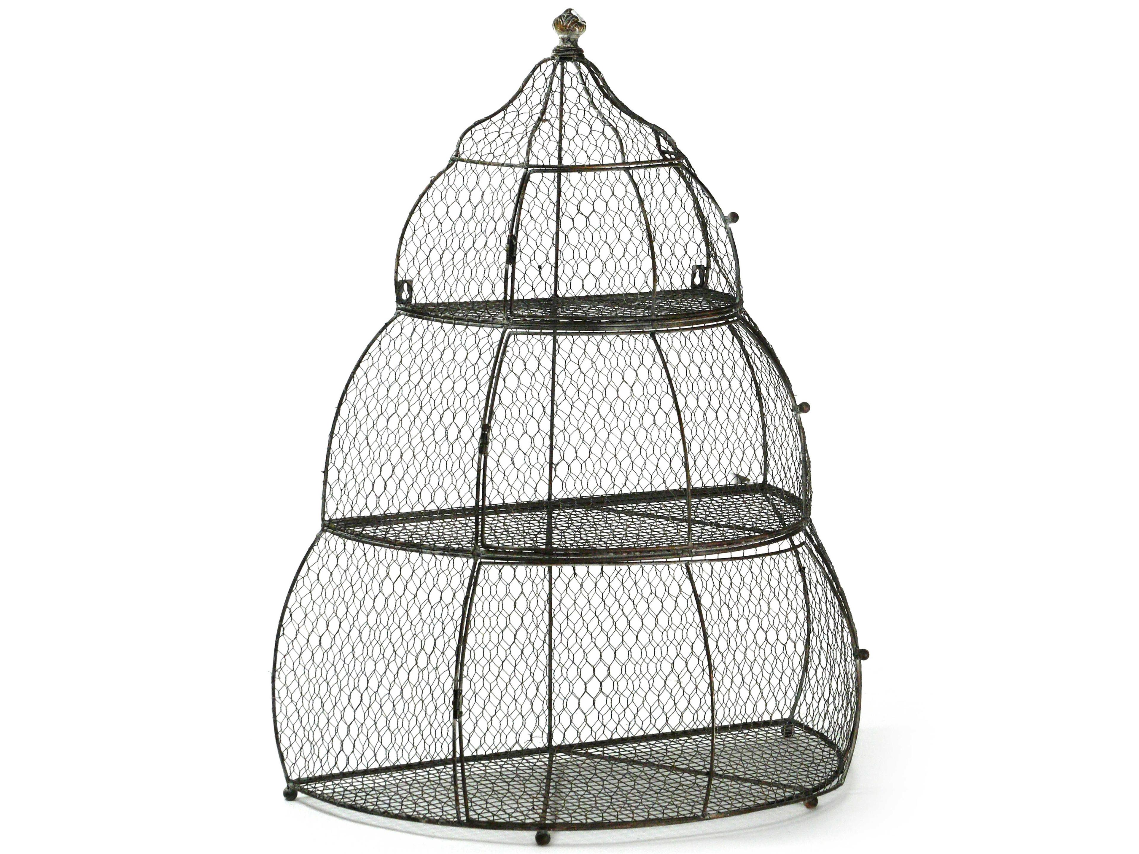 Zentique Antique Grey Birdcage