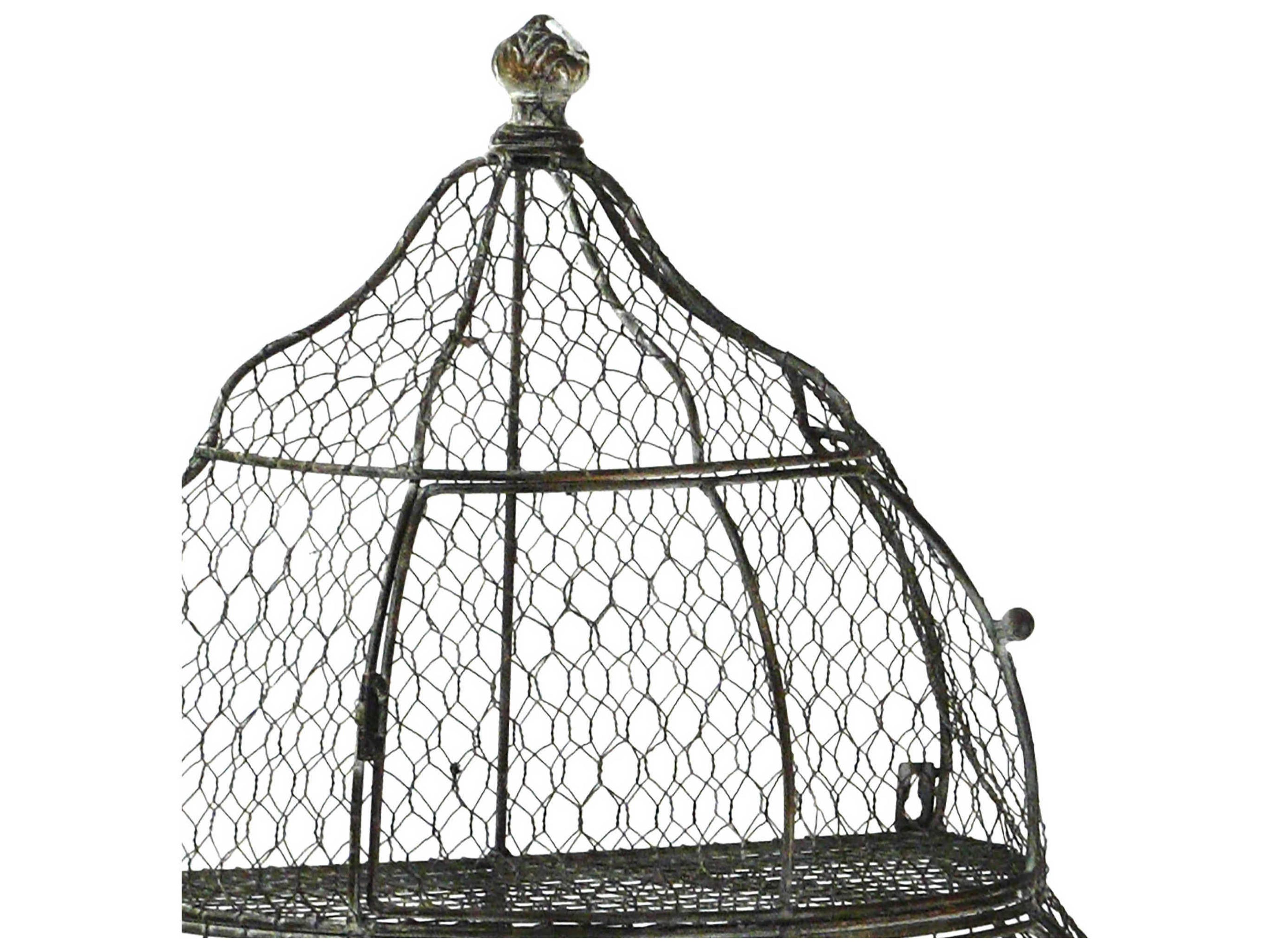Zentique Antique Grey Birdcage