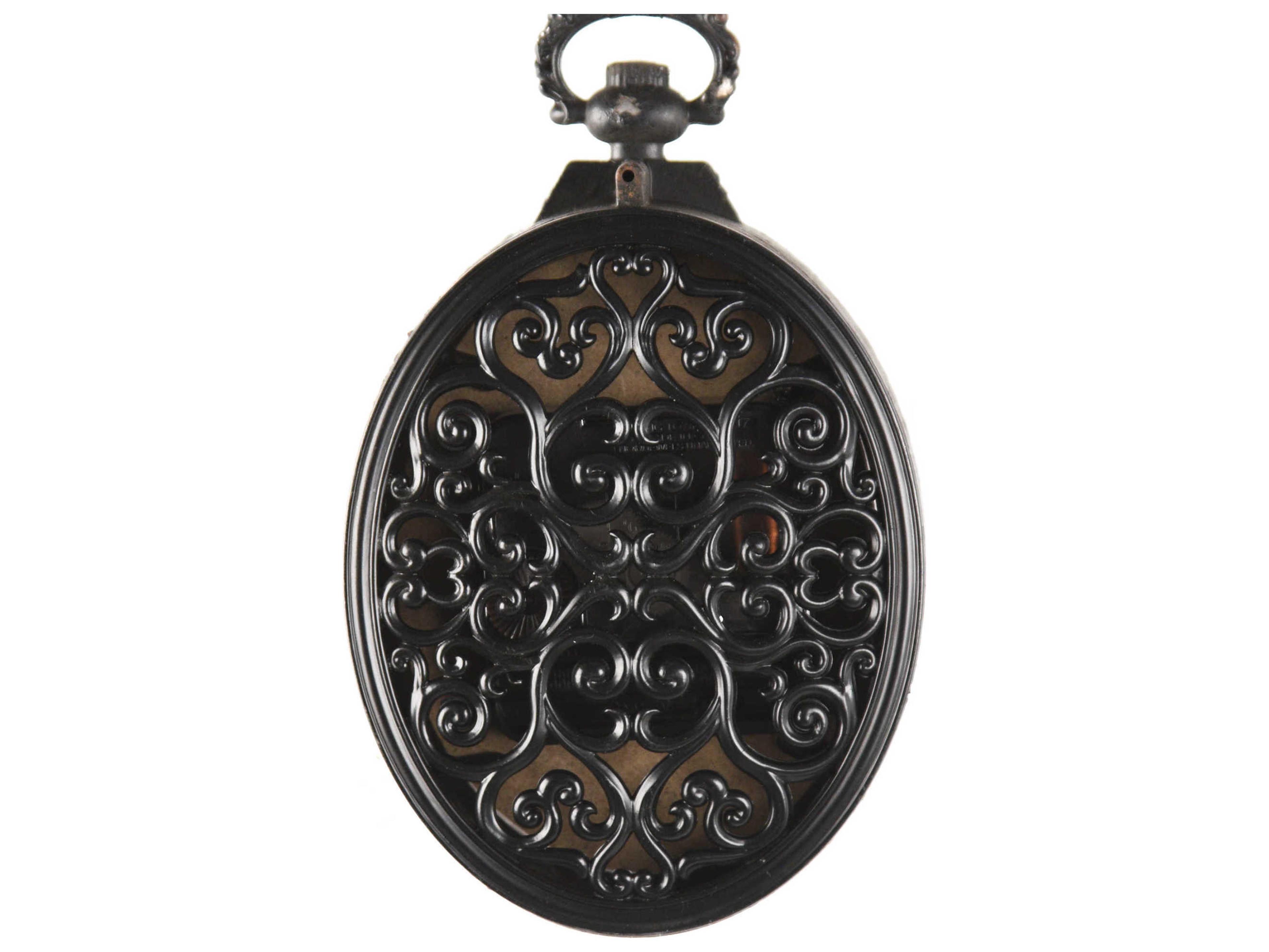 Zentique Antique Black Iron Wall Clock