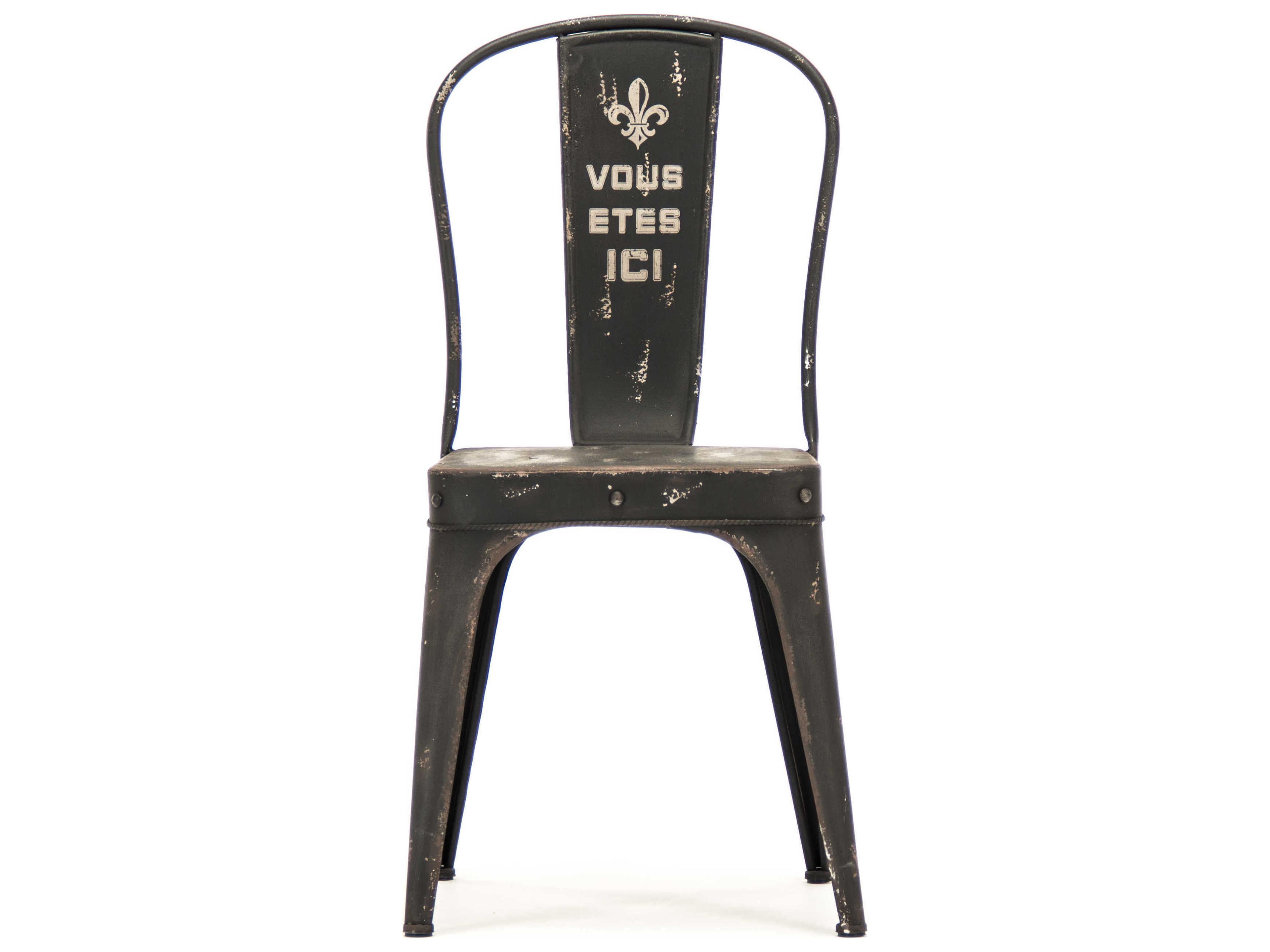 Zentique Black Side Dining Chair