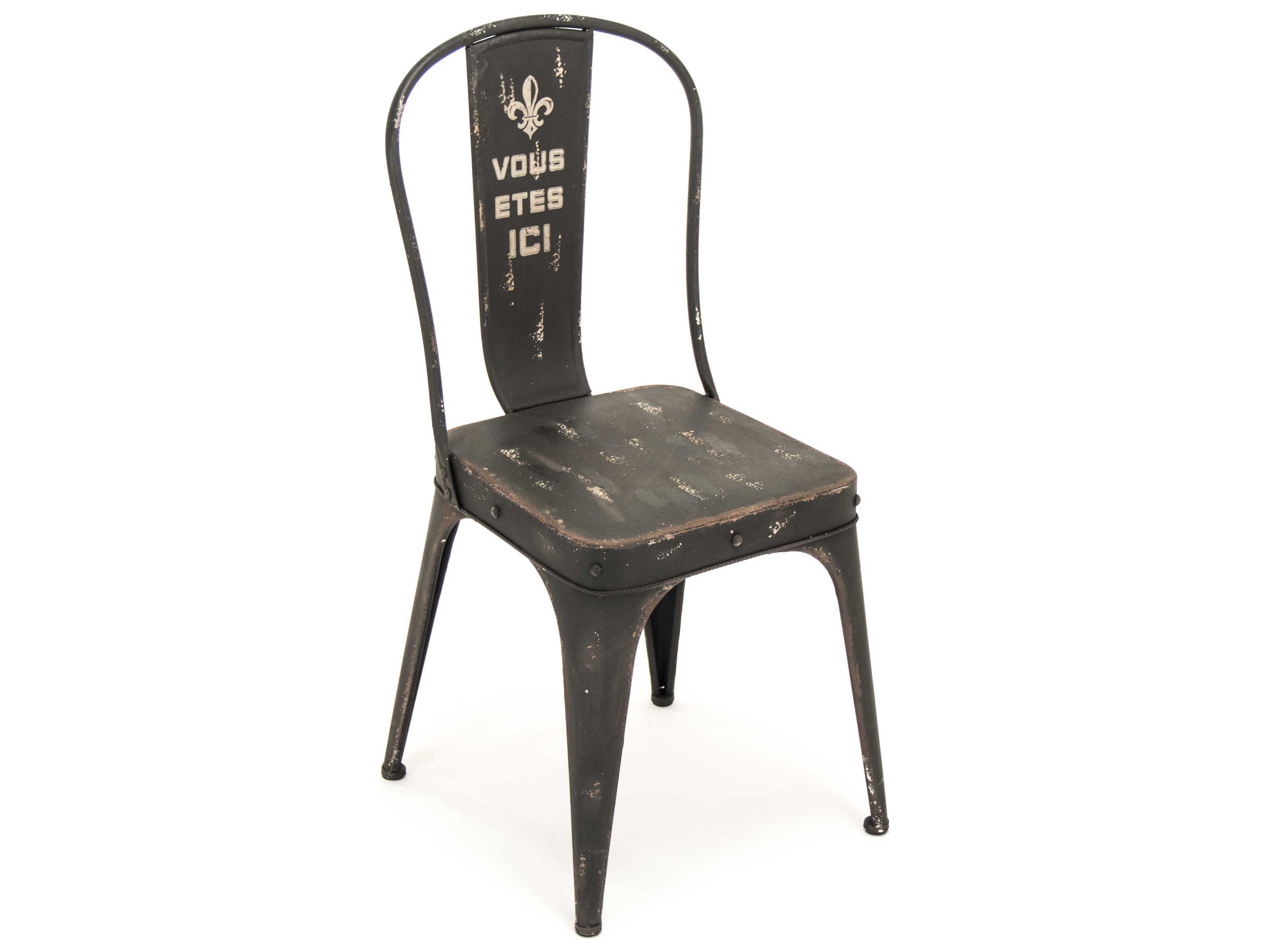 Zentique Black Side Dining Chair
