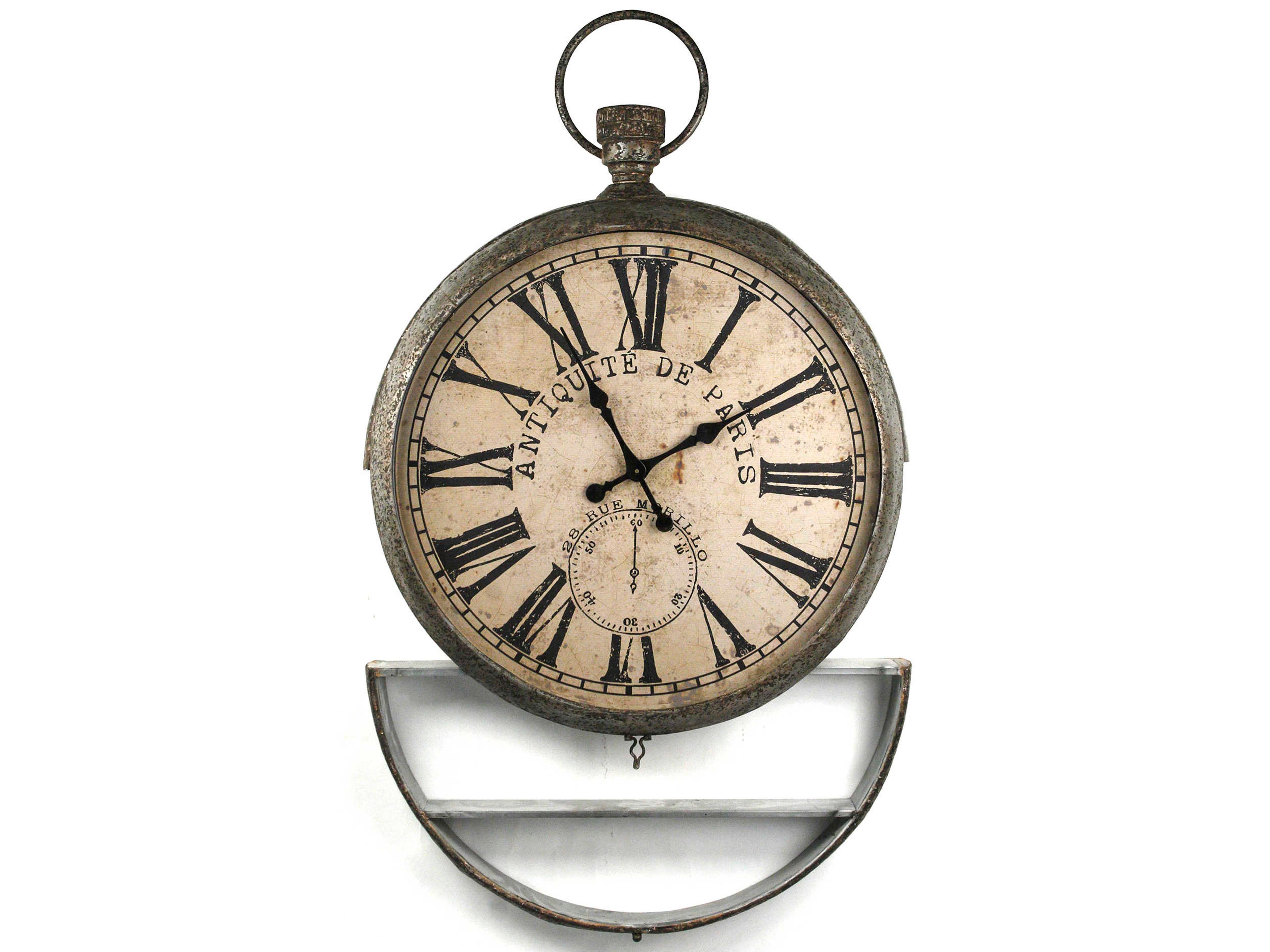 Zentique Rustic Zinc Iron Clock